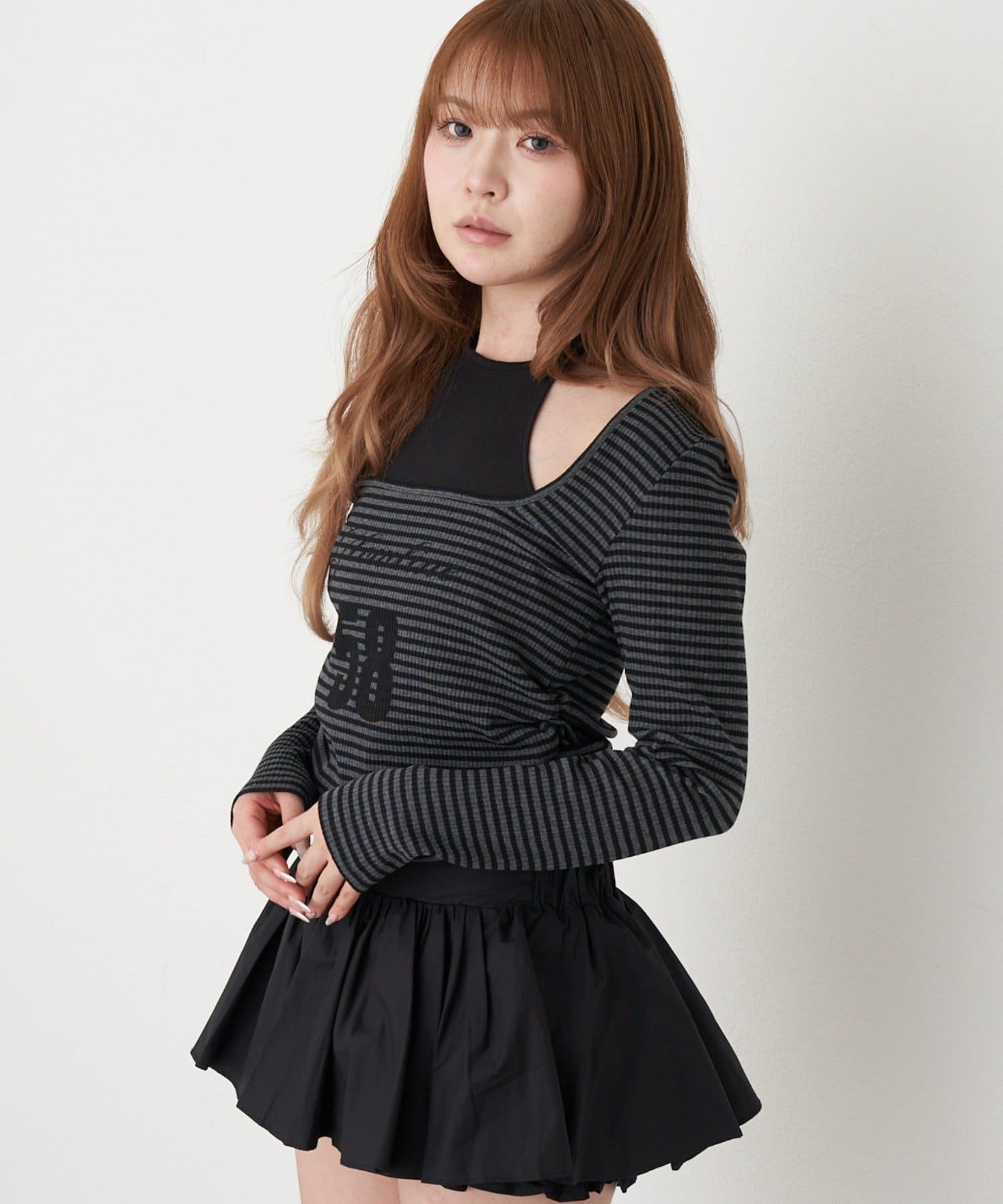 RAY CASSIN(レイカズン) ホルターレイヤードTシャツ