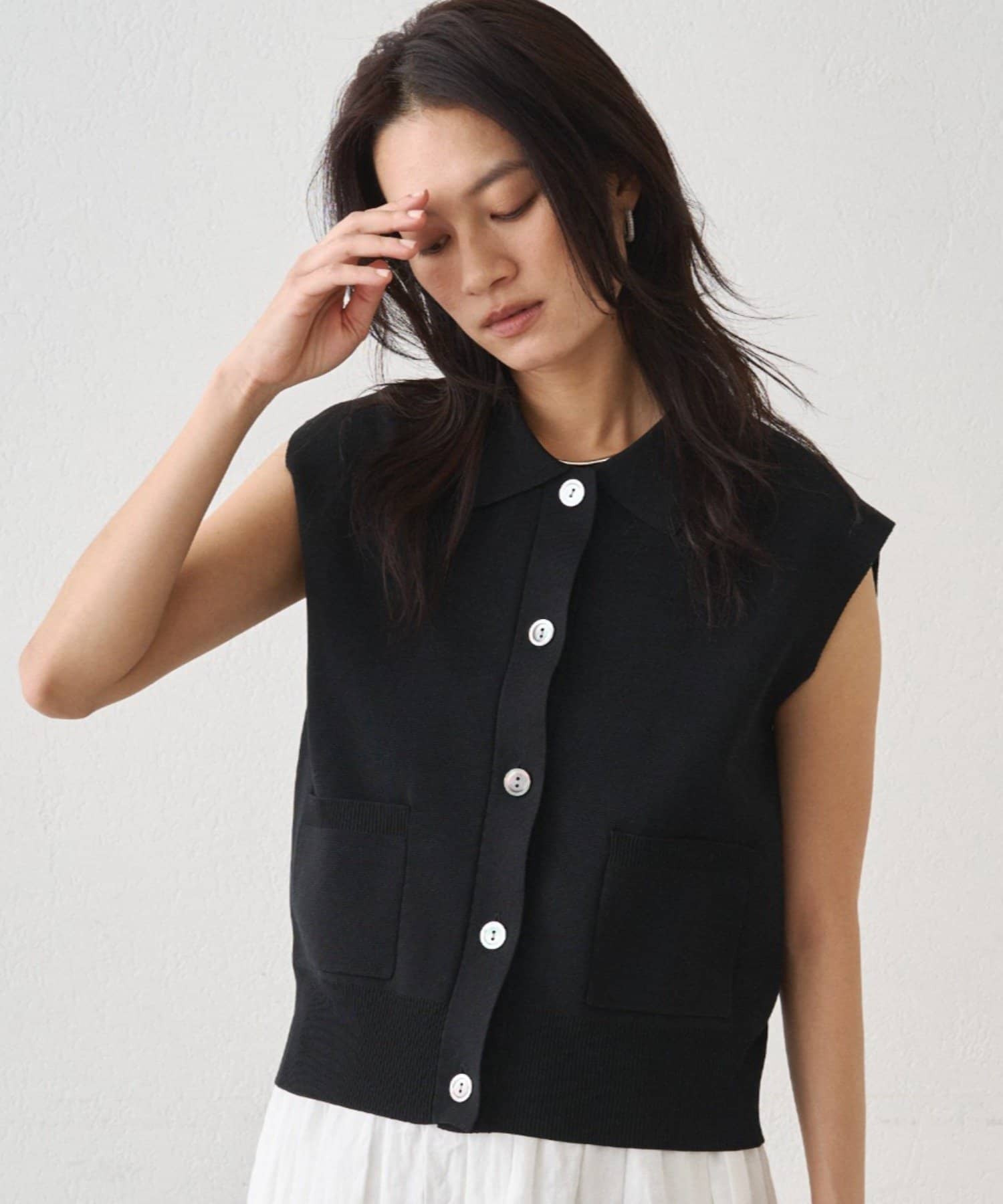 LOUNGEDRESS(ラウンジドレス) 総針衿ニット