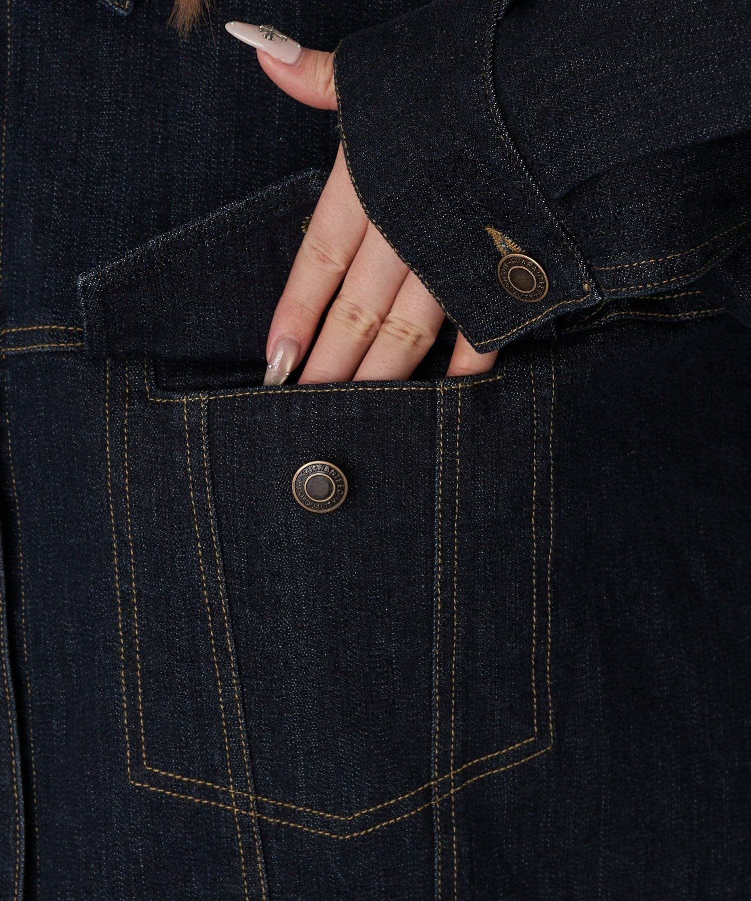 RAY CASSIN(レイカズン) 【セットアップで着られる】ウエストシェイプデニムGジャン