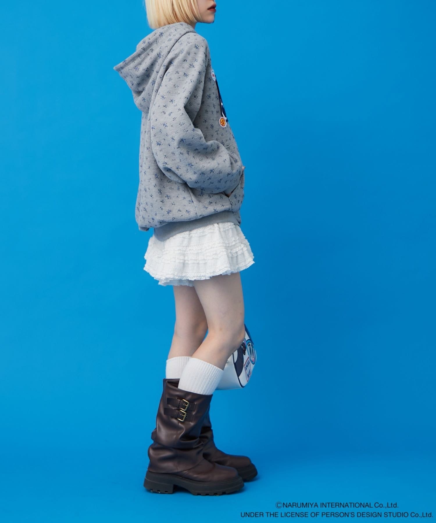 w closet(ダブルクローゼット) 【ナカムラくん】1月23日 18:30～予約受付開始！ナカムラくん花柄ワッフルパーカー