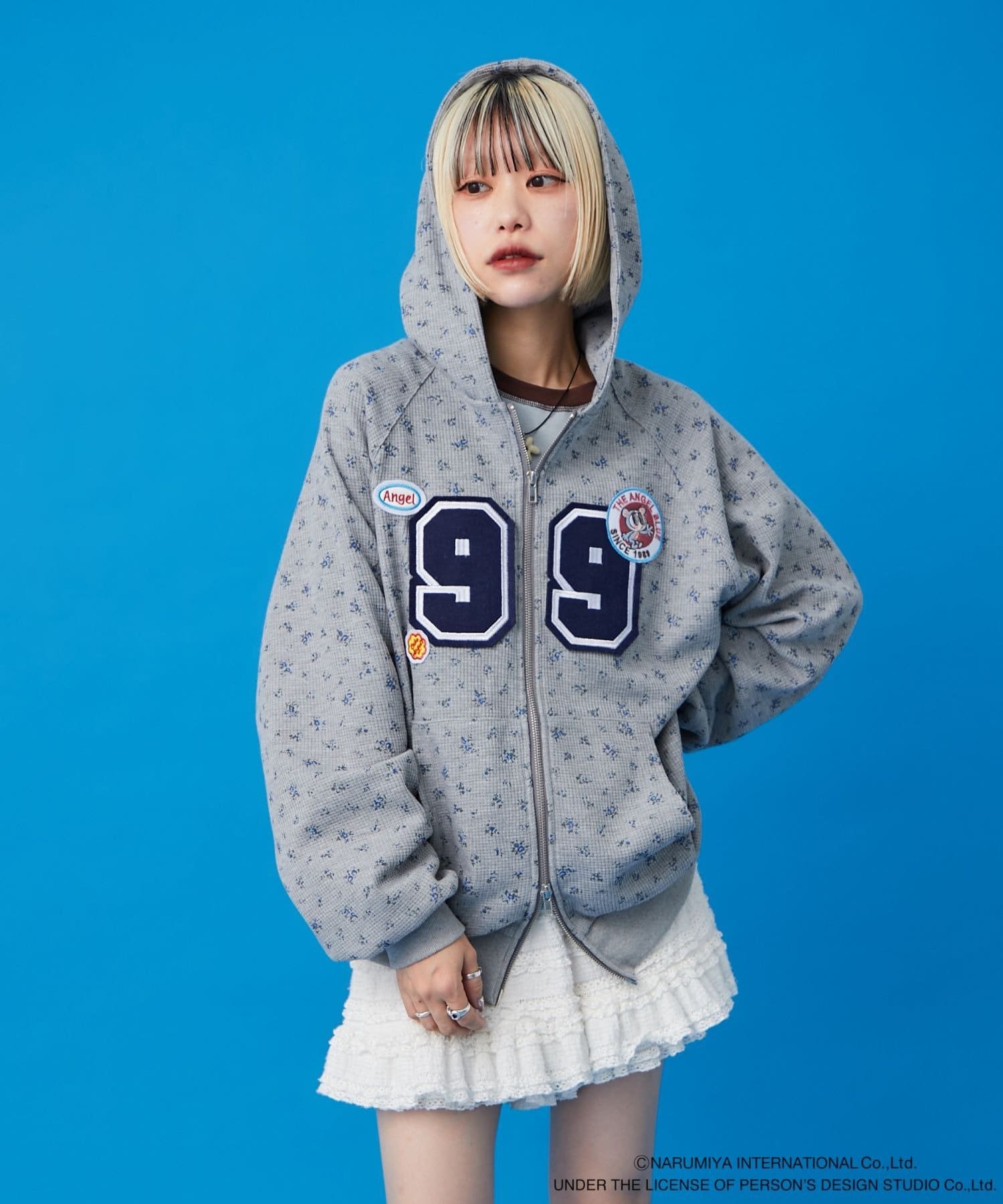 w closet(ダブルクローゼット) 【ナカムラくん】1月23日 18:30～予約受付開始！ナカムラくん花柄ワッフルパーカー