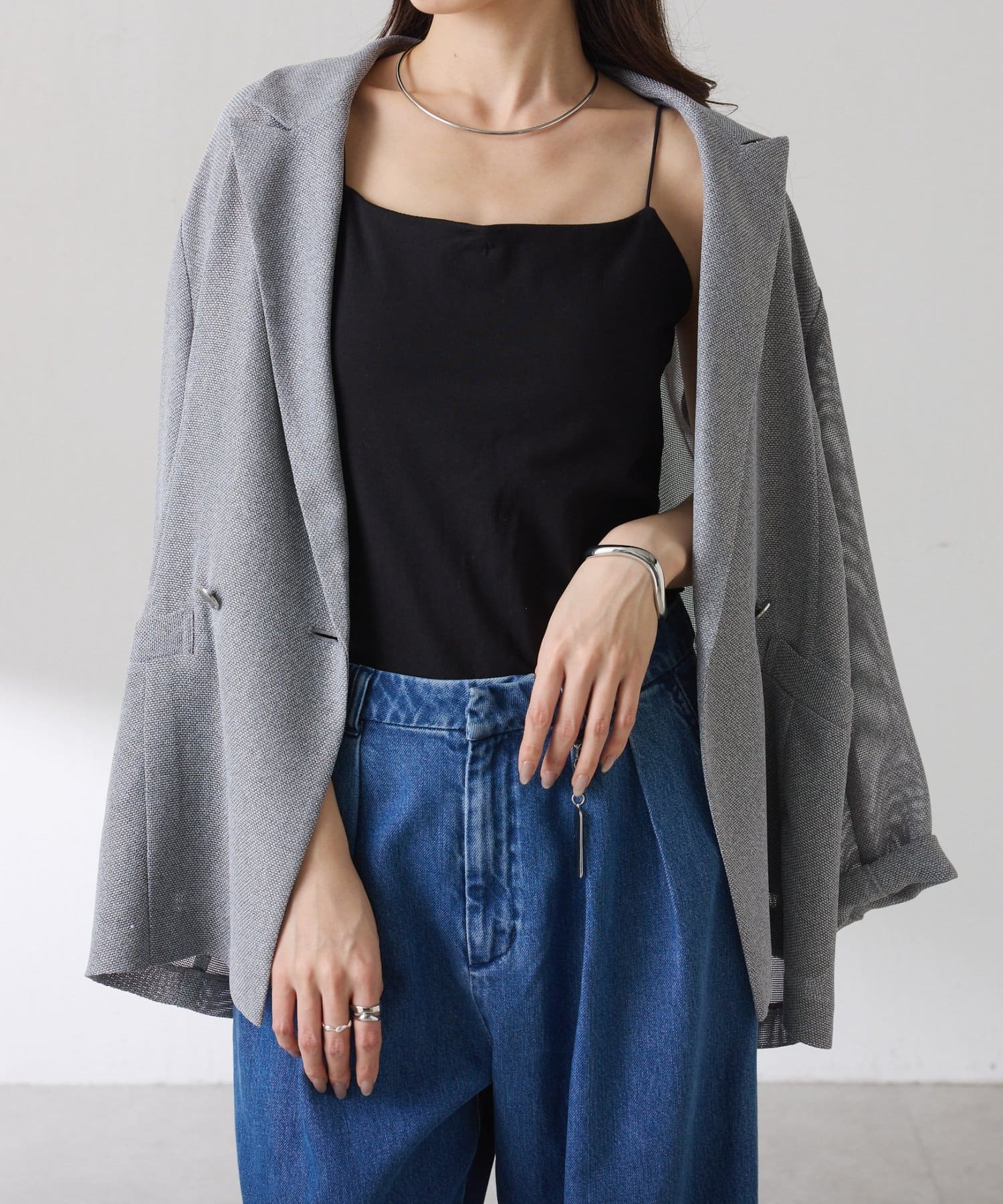 COLLAGE GALLARDAGALANTE(コラージュ ガリャルダガランテ) 【夏のマストハブアイテム】カップ付きキャミソール