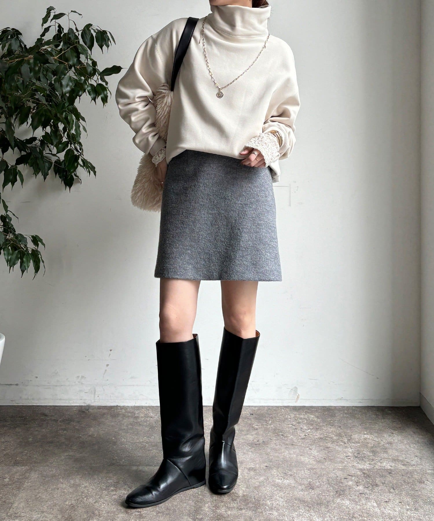 DouDou】裏起毛ハイネックプルオーバー | OUTLET(アウトレット