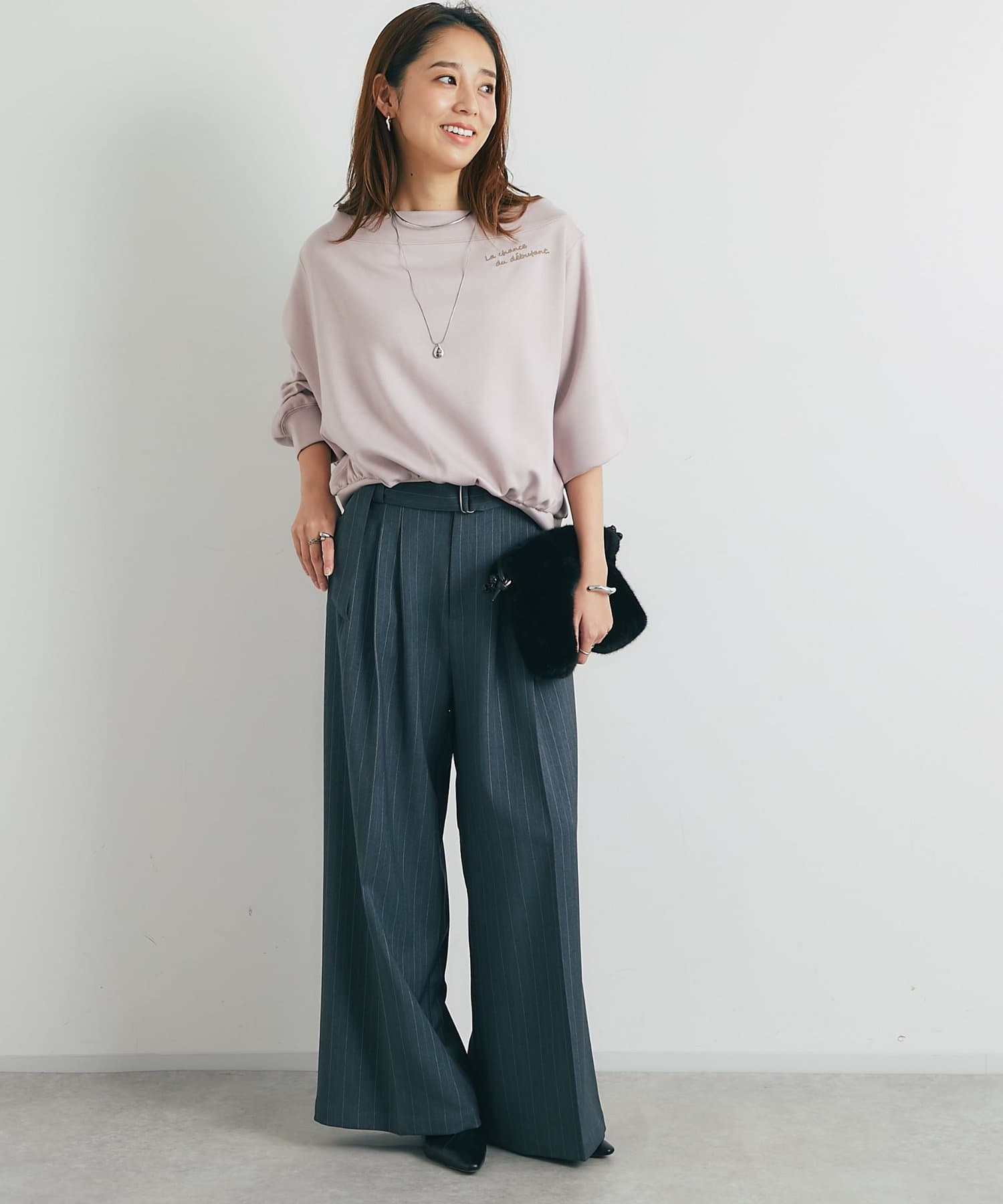 OUTLET(アウトレット) 【un dix cors】2WAY刺繍ZIPプルオーバー