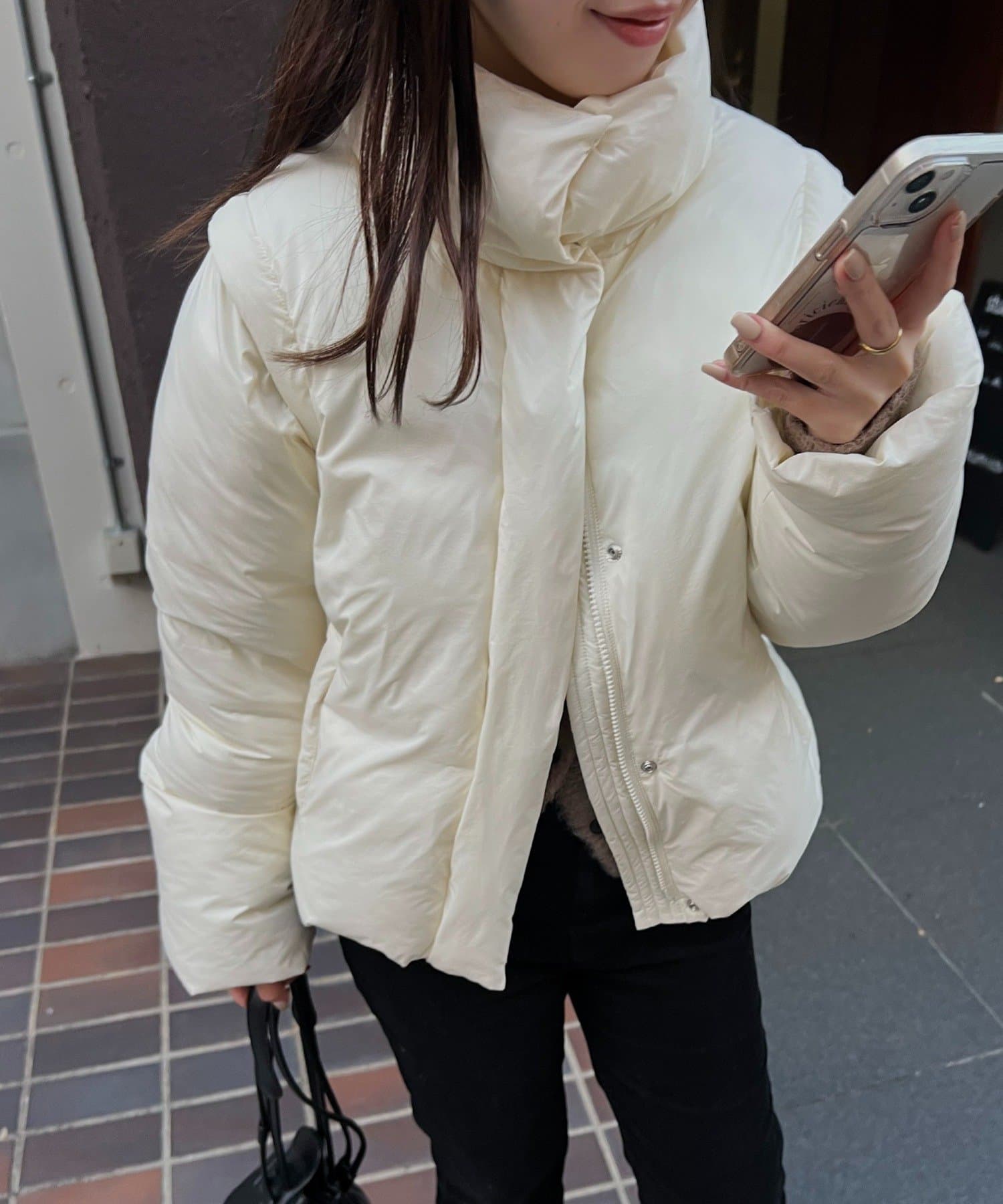 OUTLET(アウトレット) 【CAPRICIEUX LE'MAGE】2WAY中綿パフジャケット