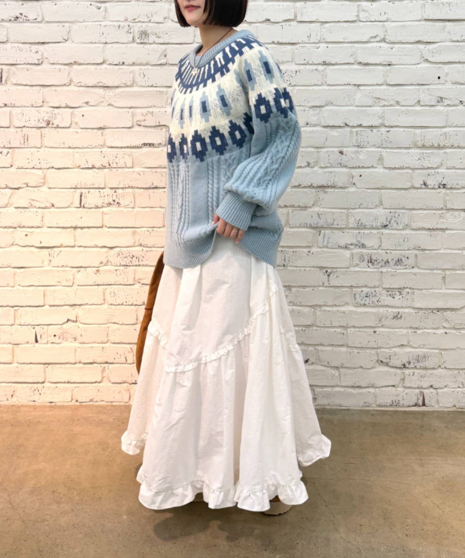 OUTLET(アウトレット) 【w closet】ノルディックアランニット