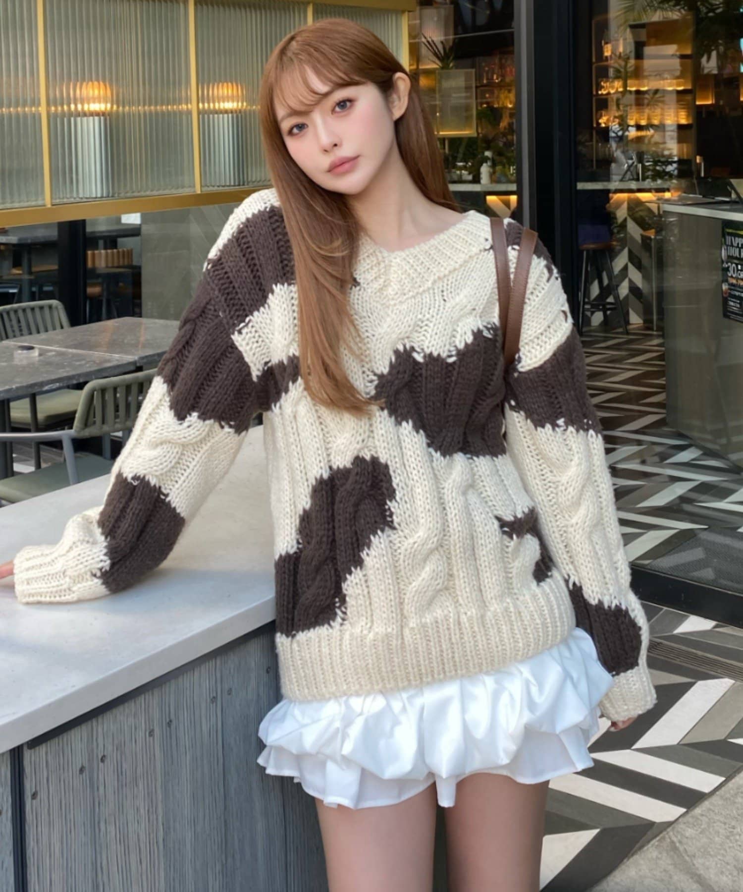 RAY CASSIN】ケーブルルーズニット | OUTLET(アウトレット)レディース