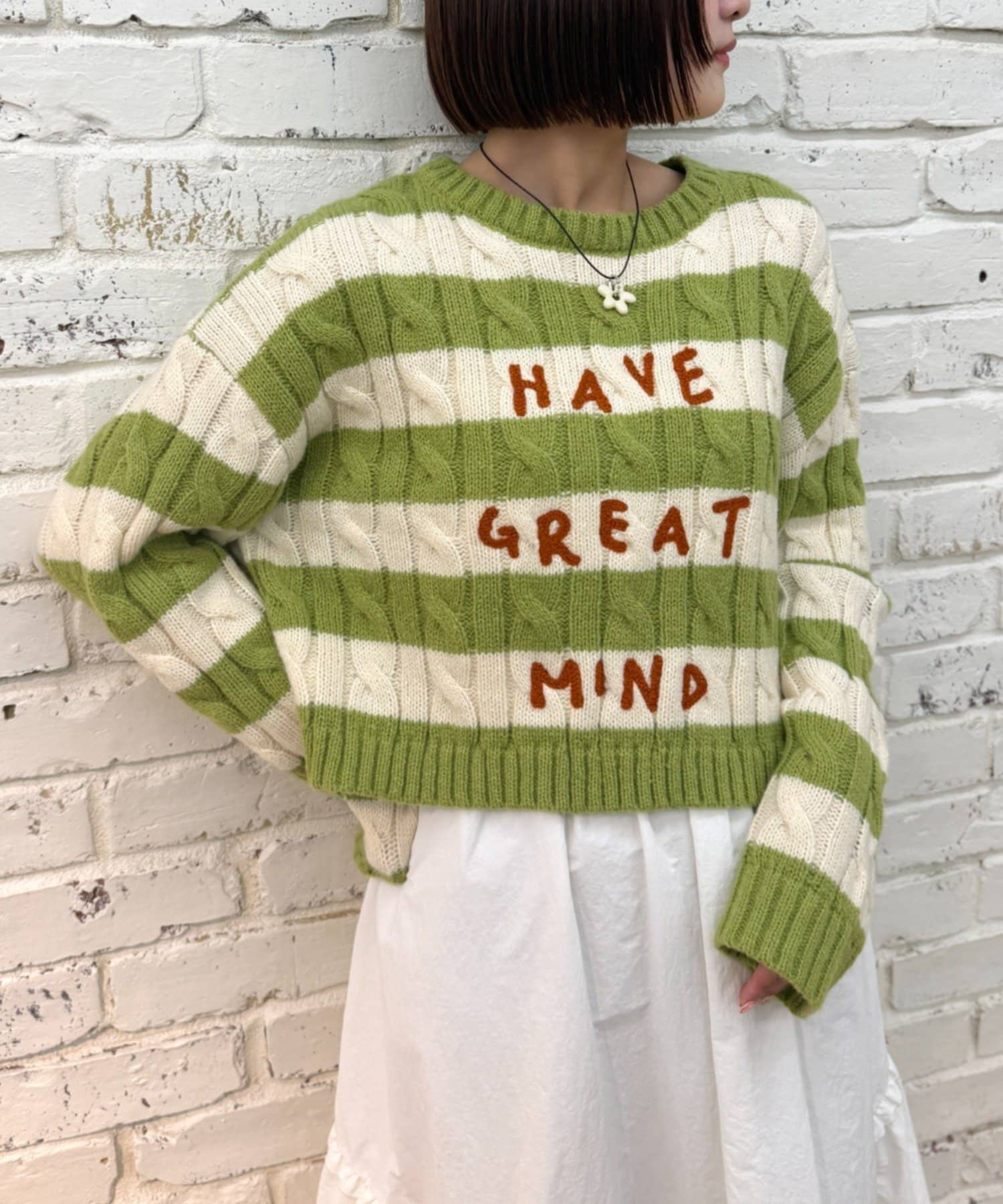 w closet】ボーダーアランニット | OUTLET(アウトレット)レディース