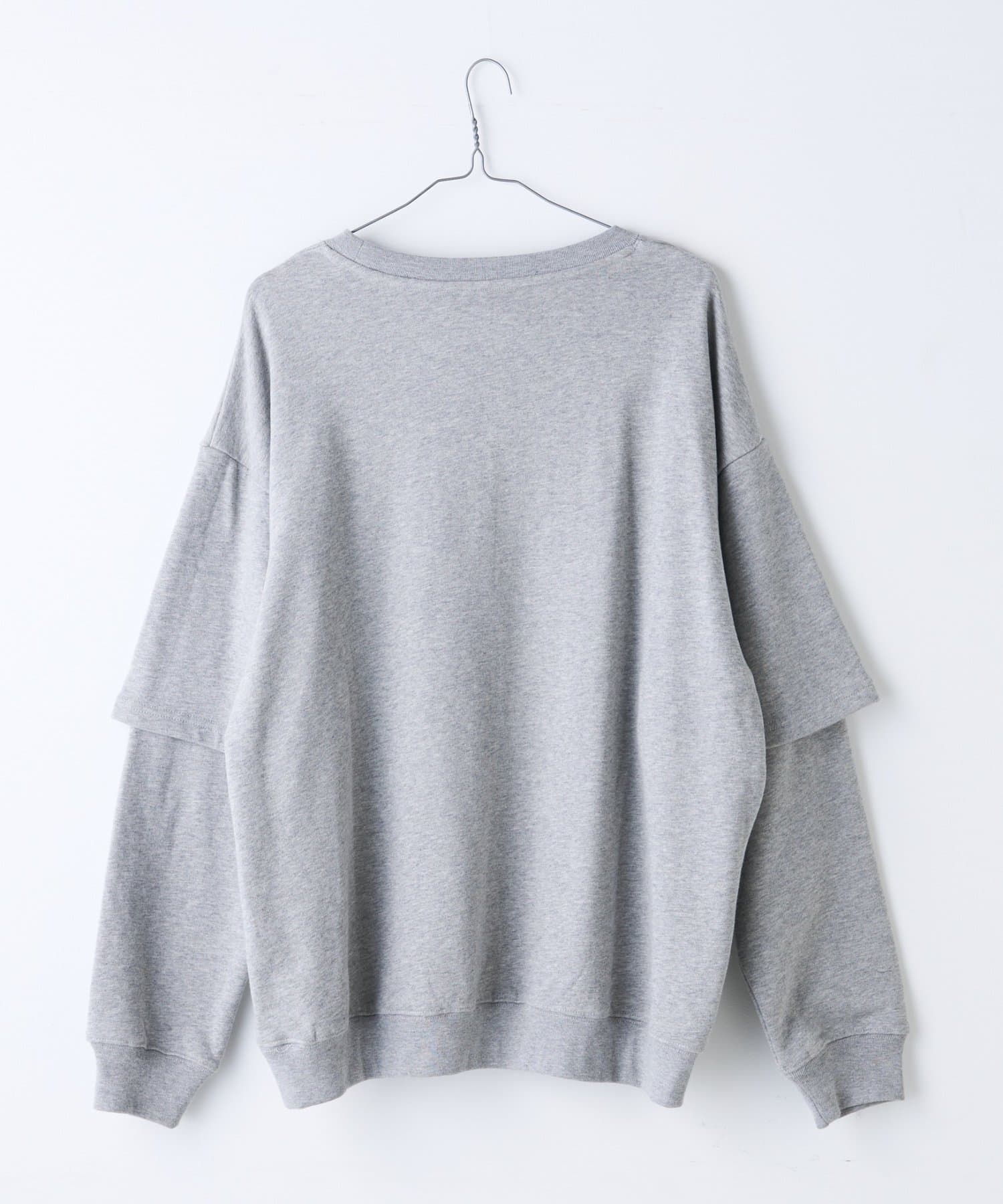 OUTLET(アウトレット) 【Kastane】レイヤードスリーブスウェットシャツ