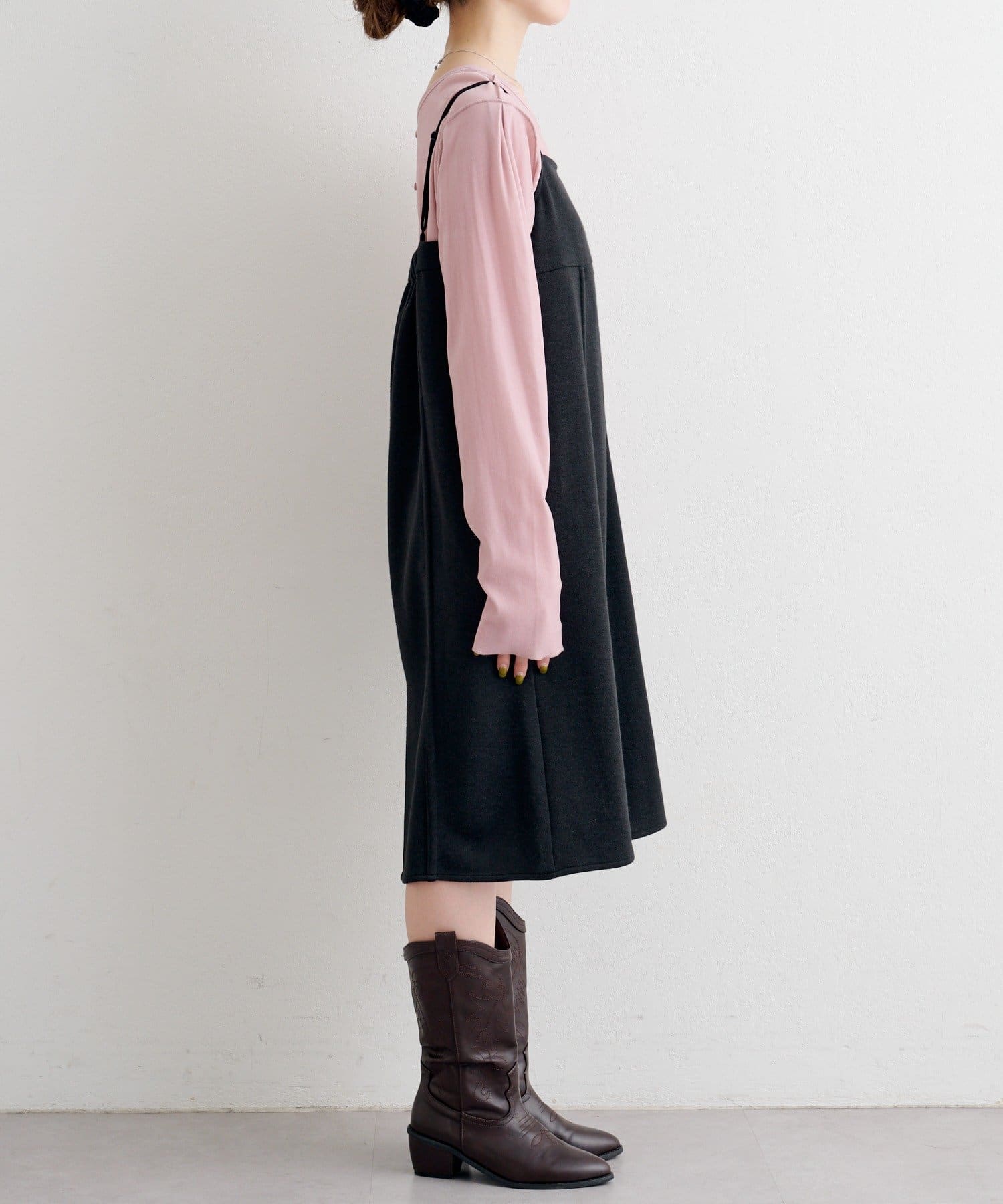 OUTLET(アウトレット) 【Kastane】B ニットライクスウェットキャミワンピース