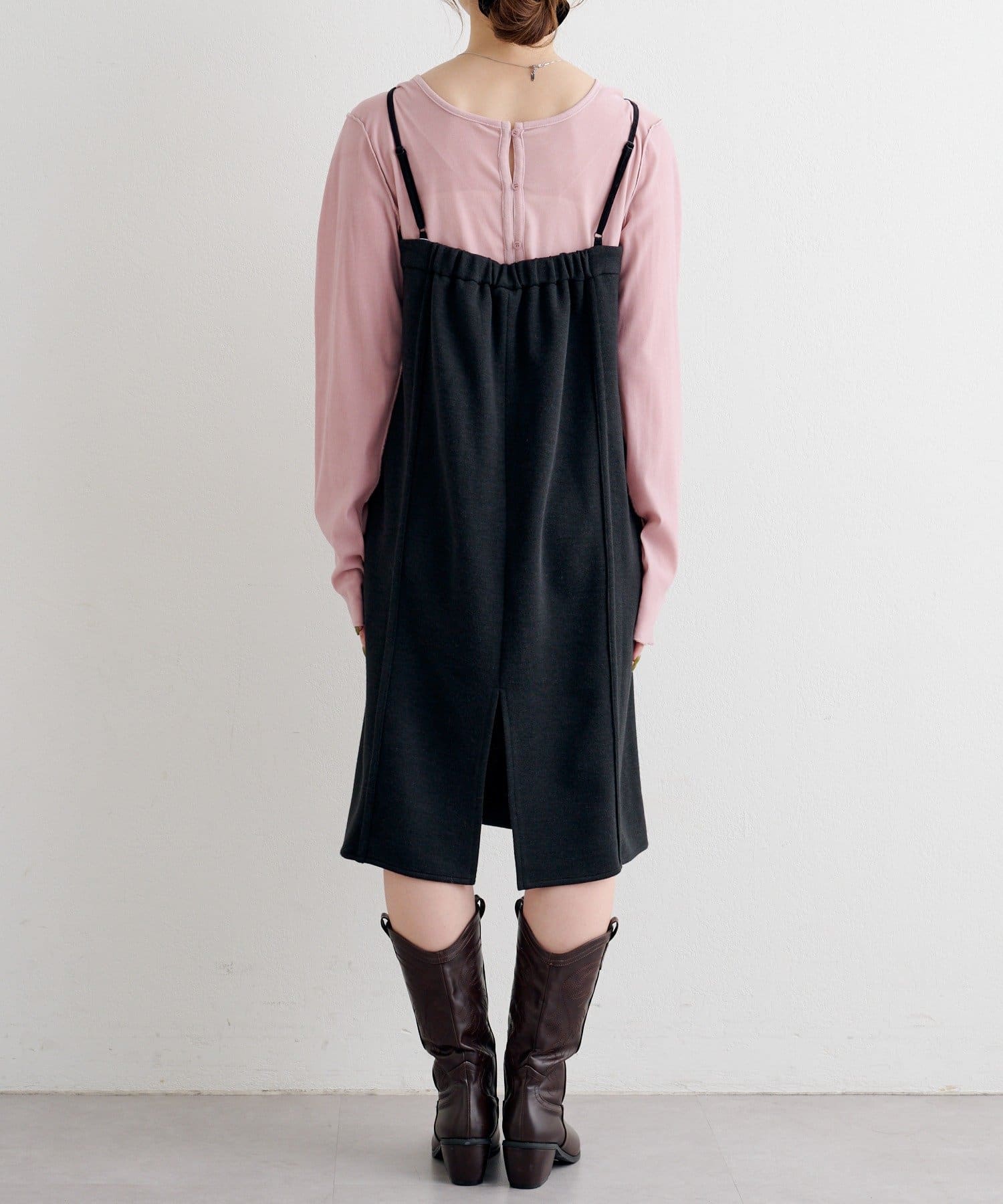 OUTLET(アウトレット) 【Kastane】B ニットライクスウェットキャミワンピース