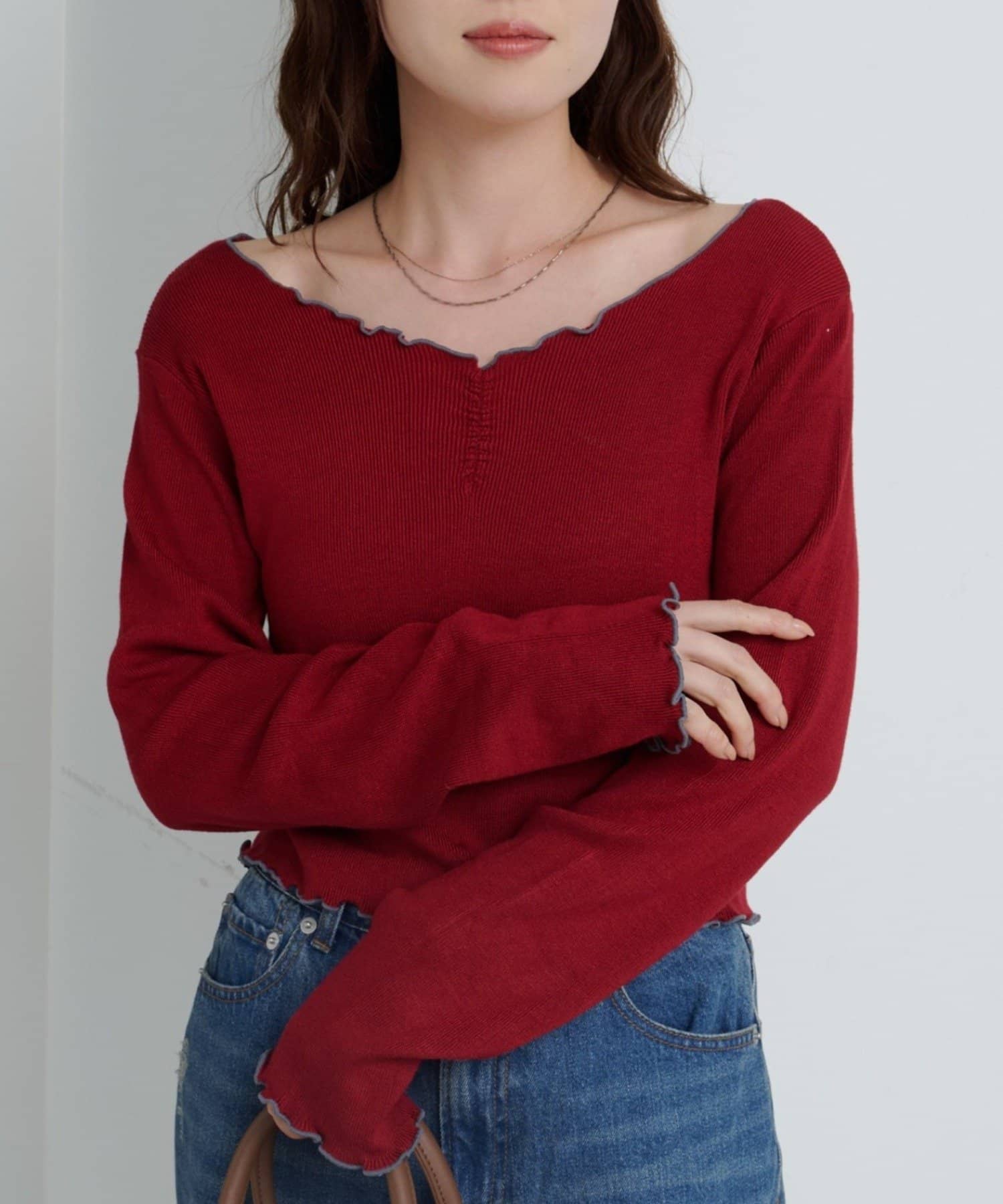 OUTLET(アウトレット) 【Kastane】もちもちメロウニットプルオーバー