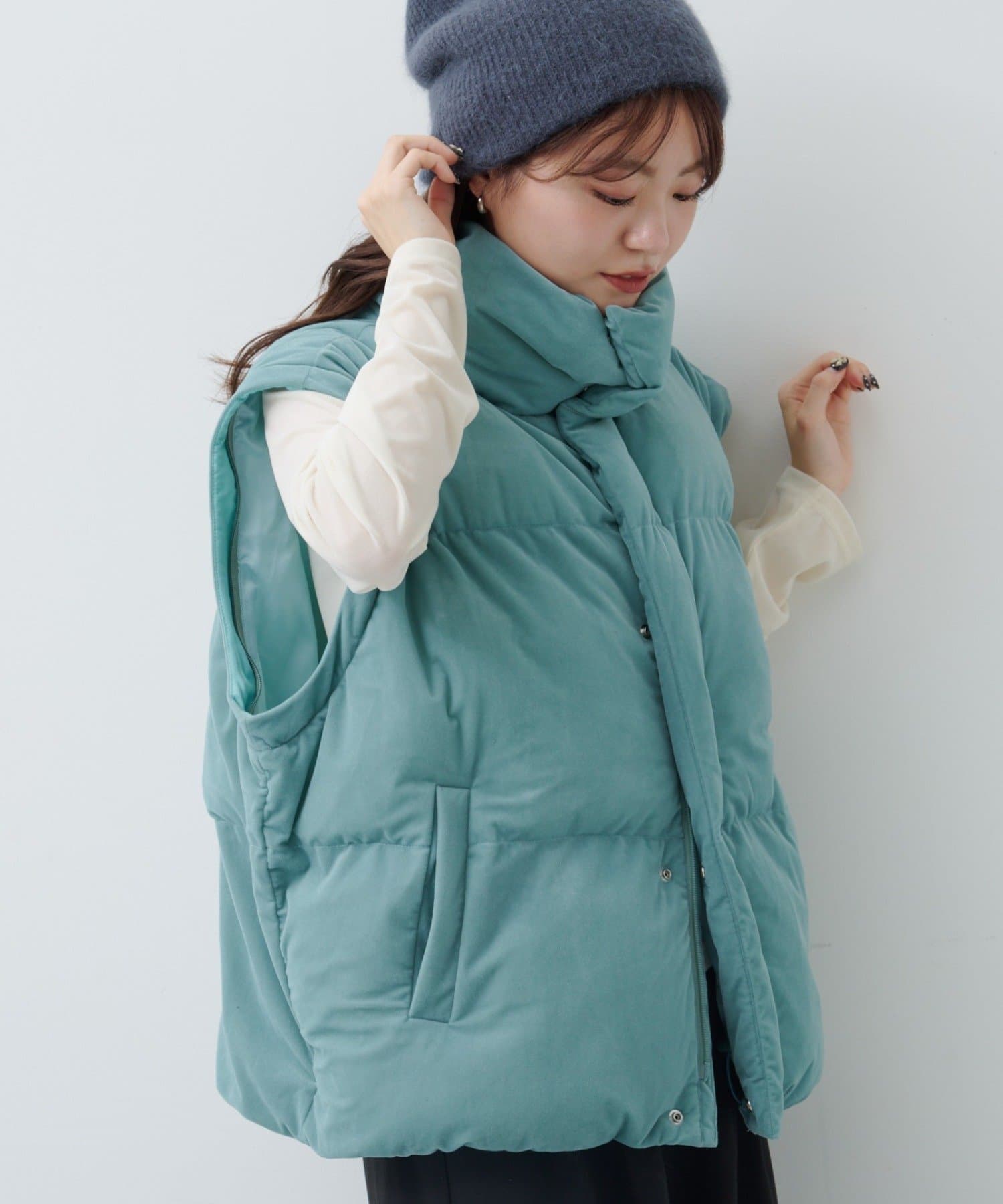 Kastane】ベロアパディングブルゾン | OUTLET(アウトレット)レディース