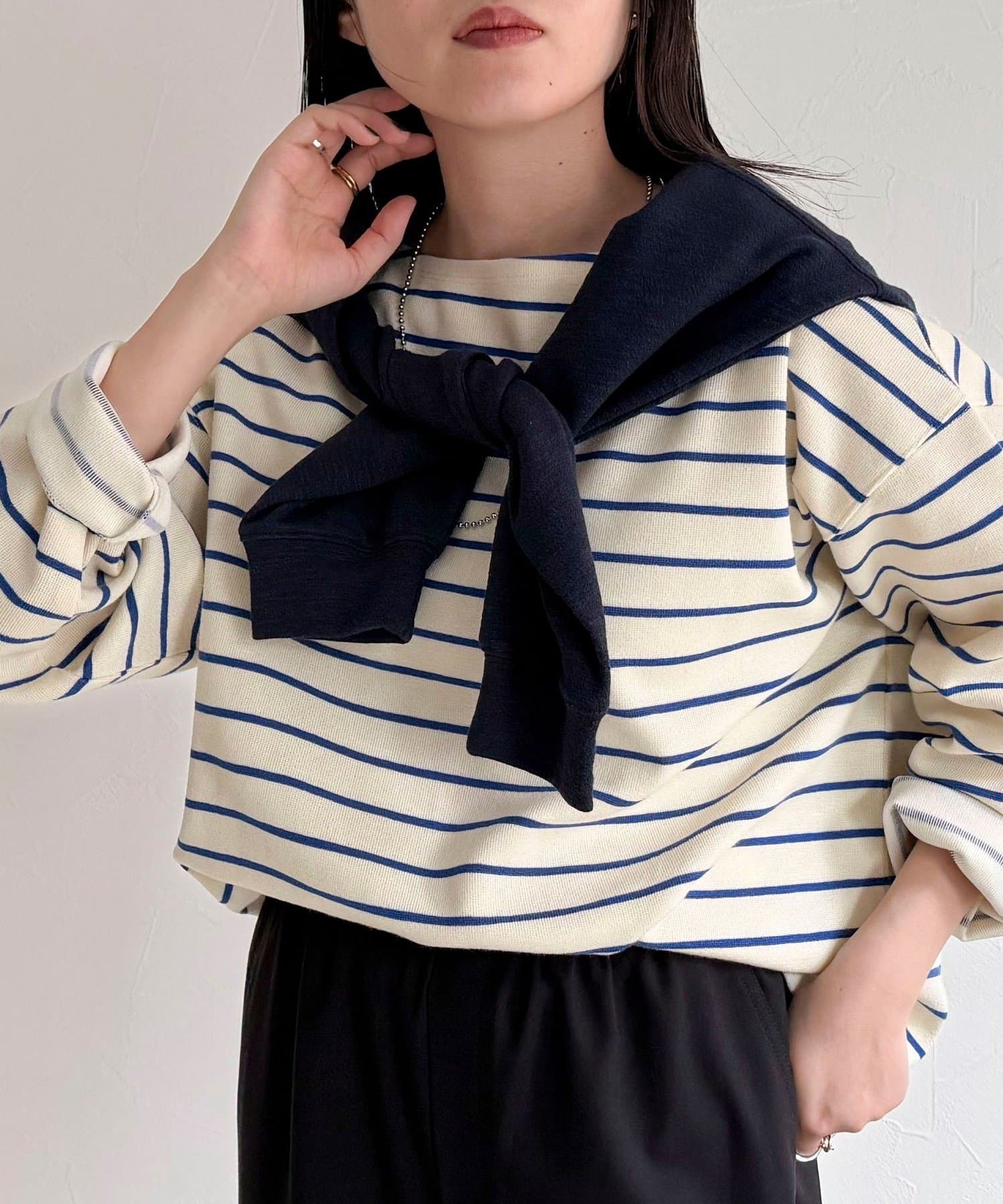 FREDY & GLOSTER(フレディ アンド グロスター) ニットソーボーダーBIGプルオーバー