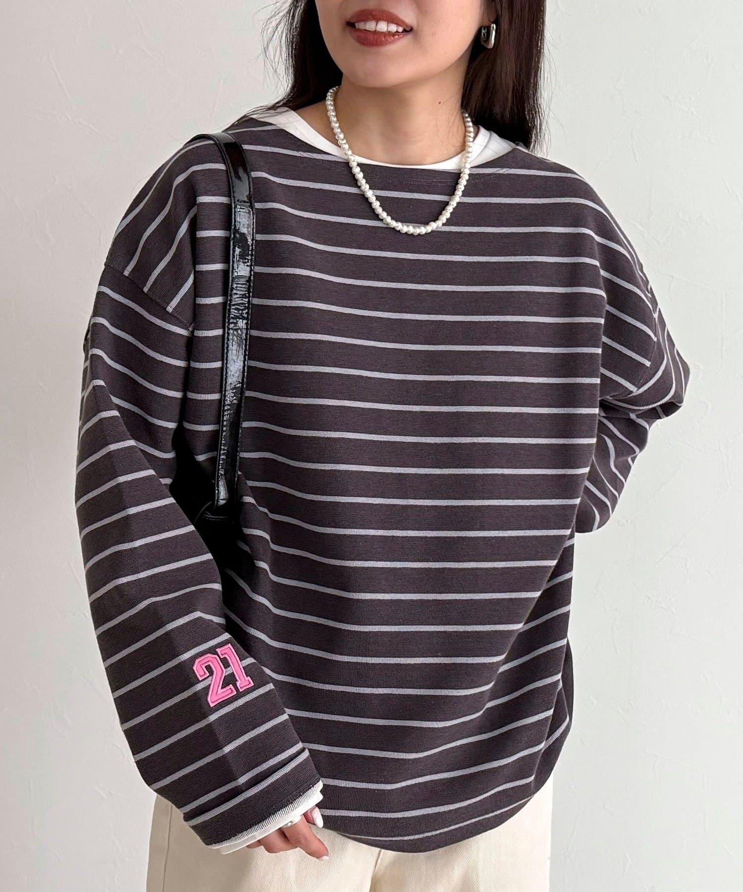 FREDY & GLOSTER(フレディ アンド グロスター) ニットソーボーダーBIGプルオーバー