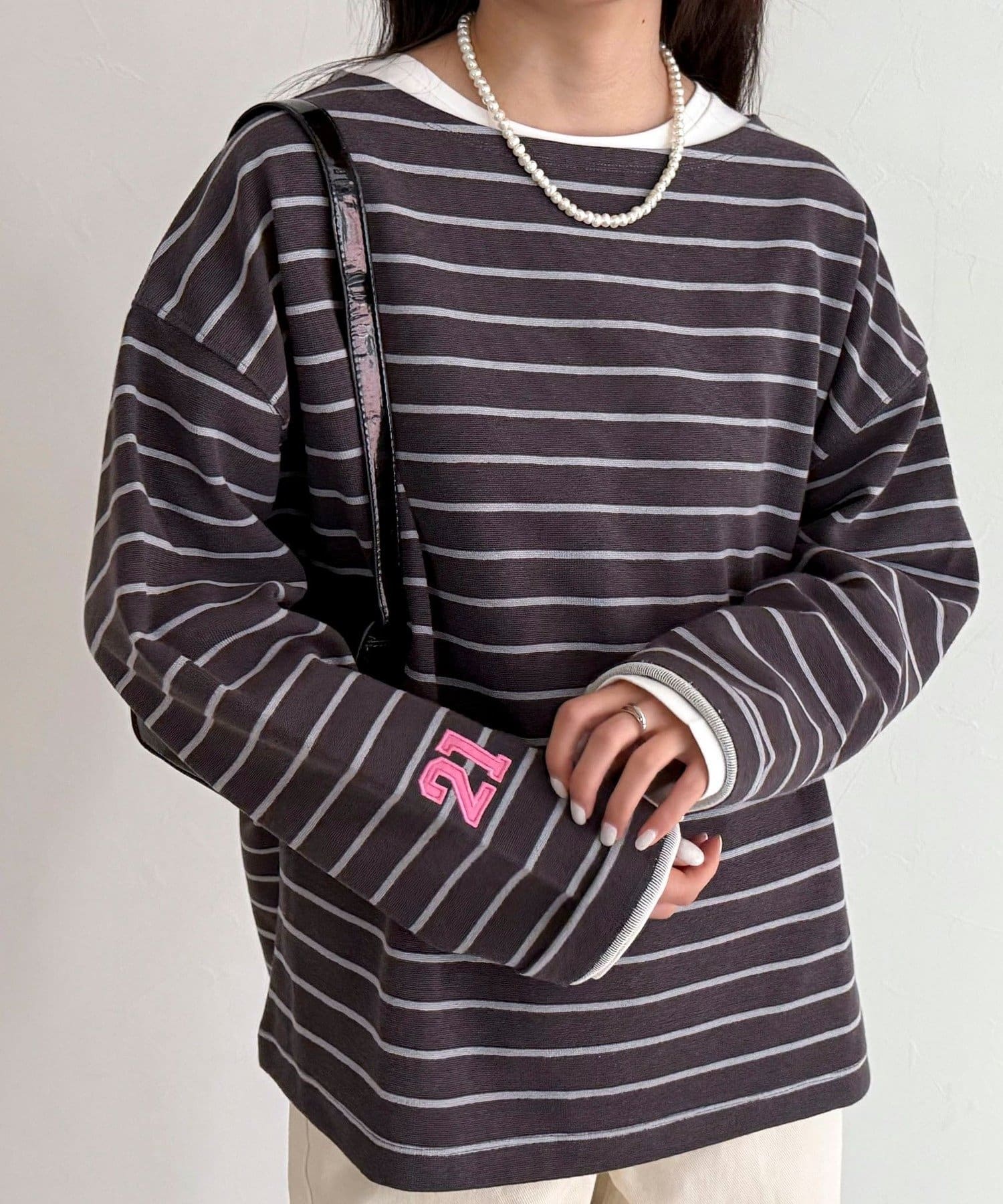 FREDY & GLOSTER(フレディ アンド グロスター) ニットソーボーダーBIGプルオーバー