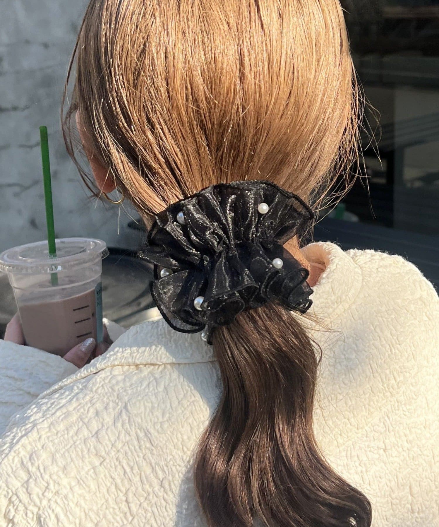 Lattice(ラティス) 【2/12 12:00~販売】【keeco企画】パール付きシアーロールヘアカフ