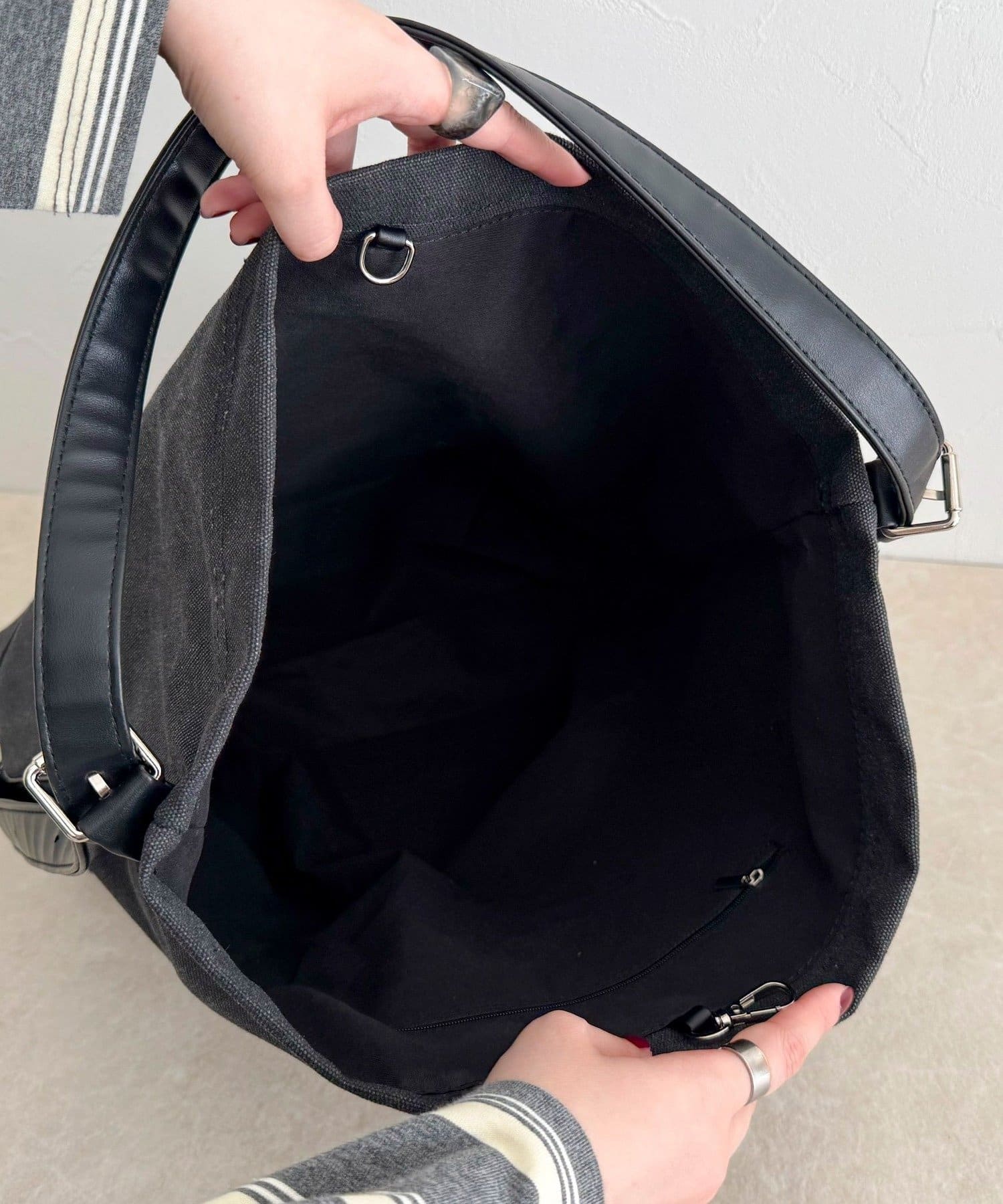 FREDY & GLOSTER(フレディ アンド グロスター) キャンバスビッグショルダーバッグ