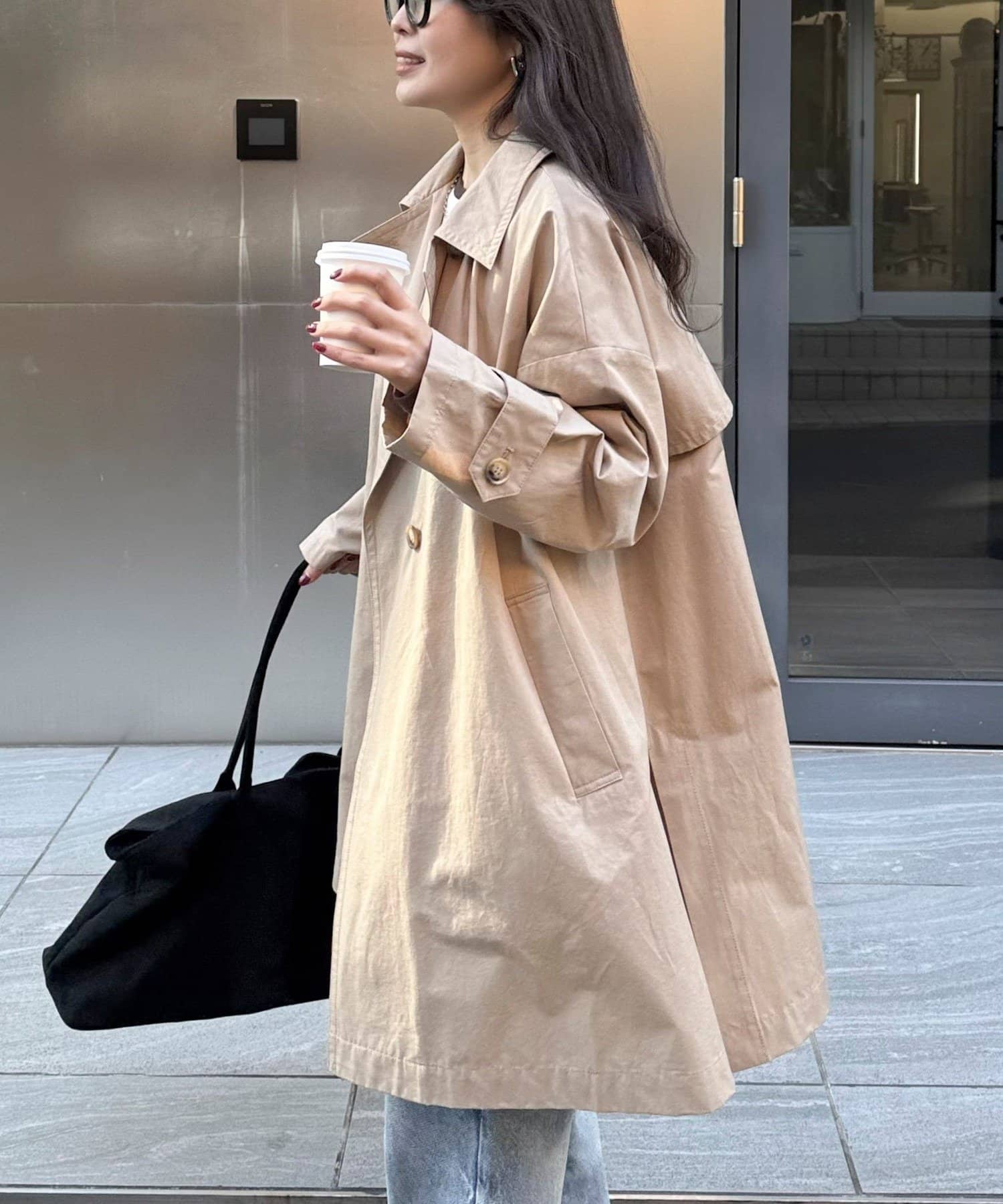 FREDY & GLOSTER(フレディ アンド グロスター) ミドル丈オーバートレンチコート