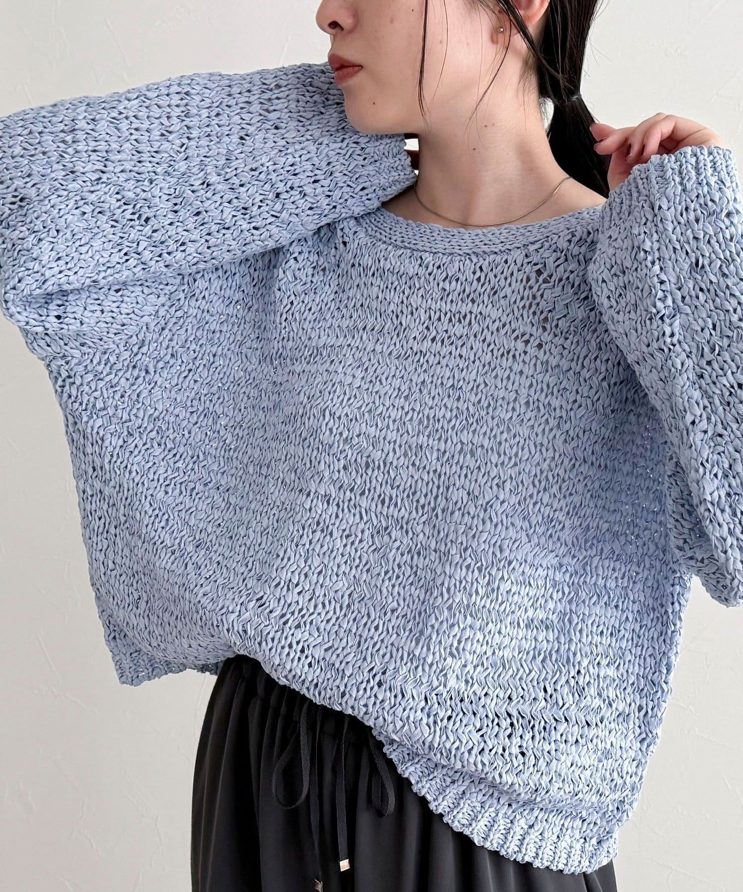 FREDY & GLOSTER(フレディ アンド グロスター) テープヤーンニットプルオーバー