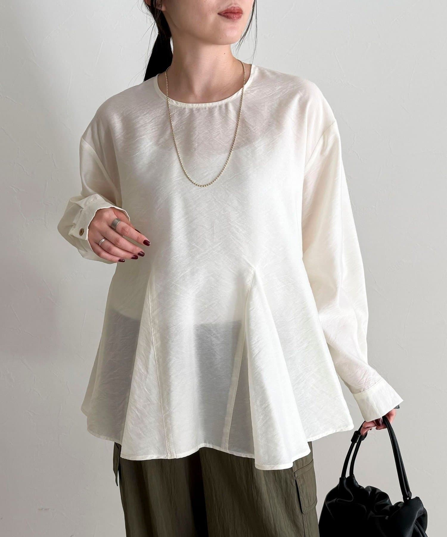 FREDY & GLOSTER(フレディ アンド グロスター) ペプラムシアーボリュームブラウス