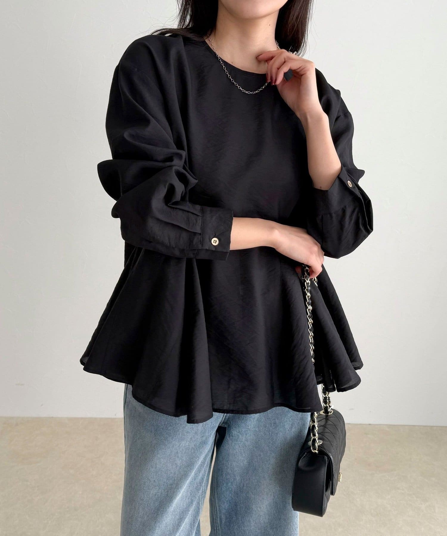 FREDY & GLOSTER(フレディ アンド グロスター) ペプラムシアーボリュームブラウス