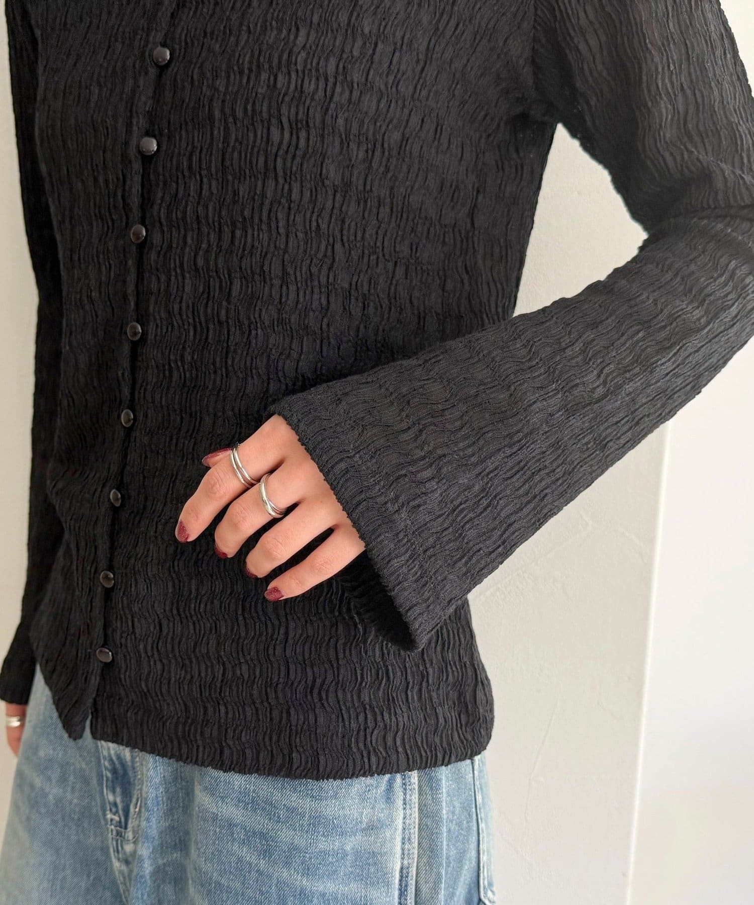 FREDY & GLOSTER(フレディ アンド グロスター) シャーリングカットブラウス