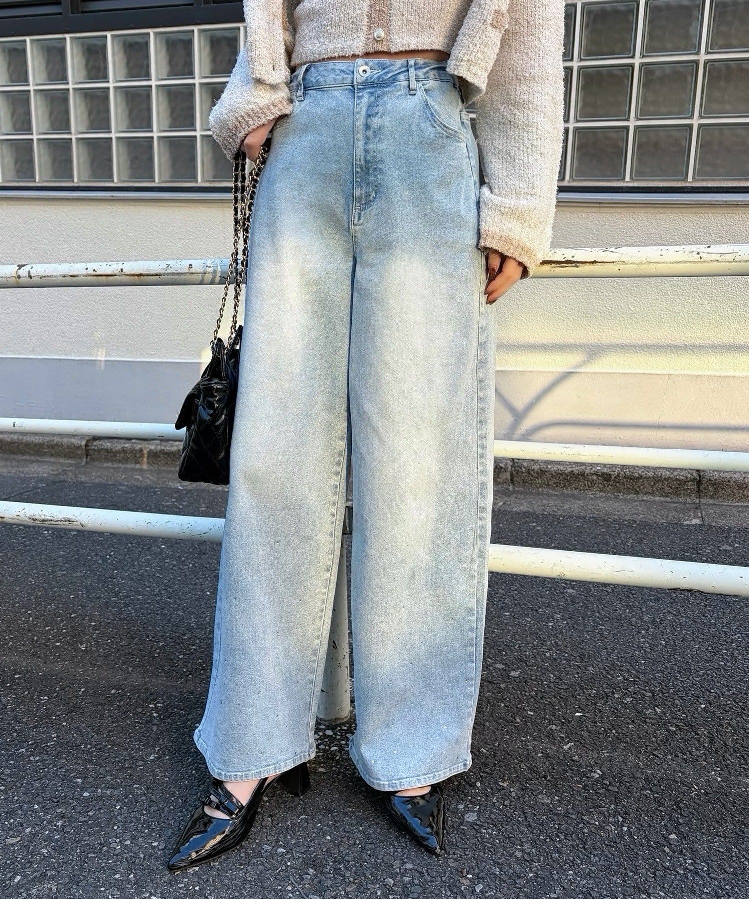 ssサイズが登場！】低身長さん必見のビジュー付きワイドデニム徹底解説