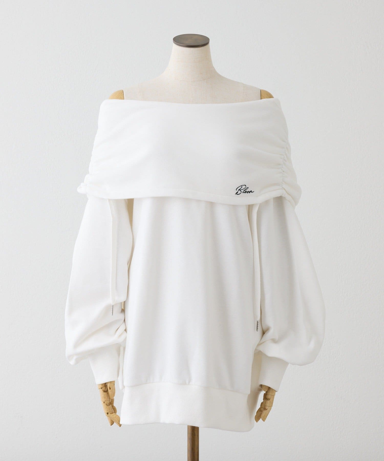 one after another NICE CLAUP(ワンアフターアナザー ナイスクラップ) オフショルパーカーワンピ