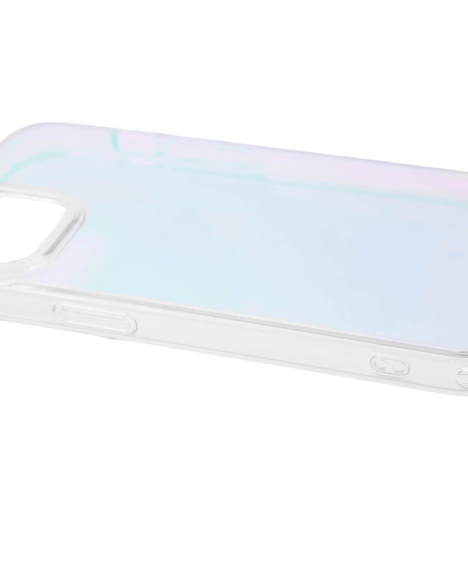 3COINS(スリーコインズ) オーロラスマホケースツヤ：iPhone15/16/17用