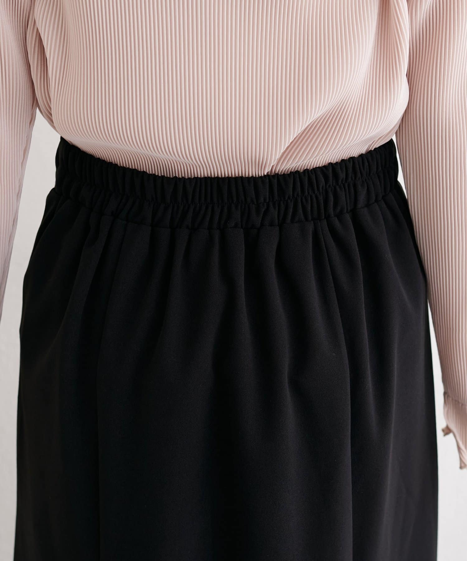 natural couture(ナチュラルクチュール) カットジョーゼットビットスカート