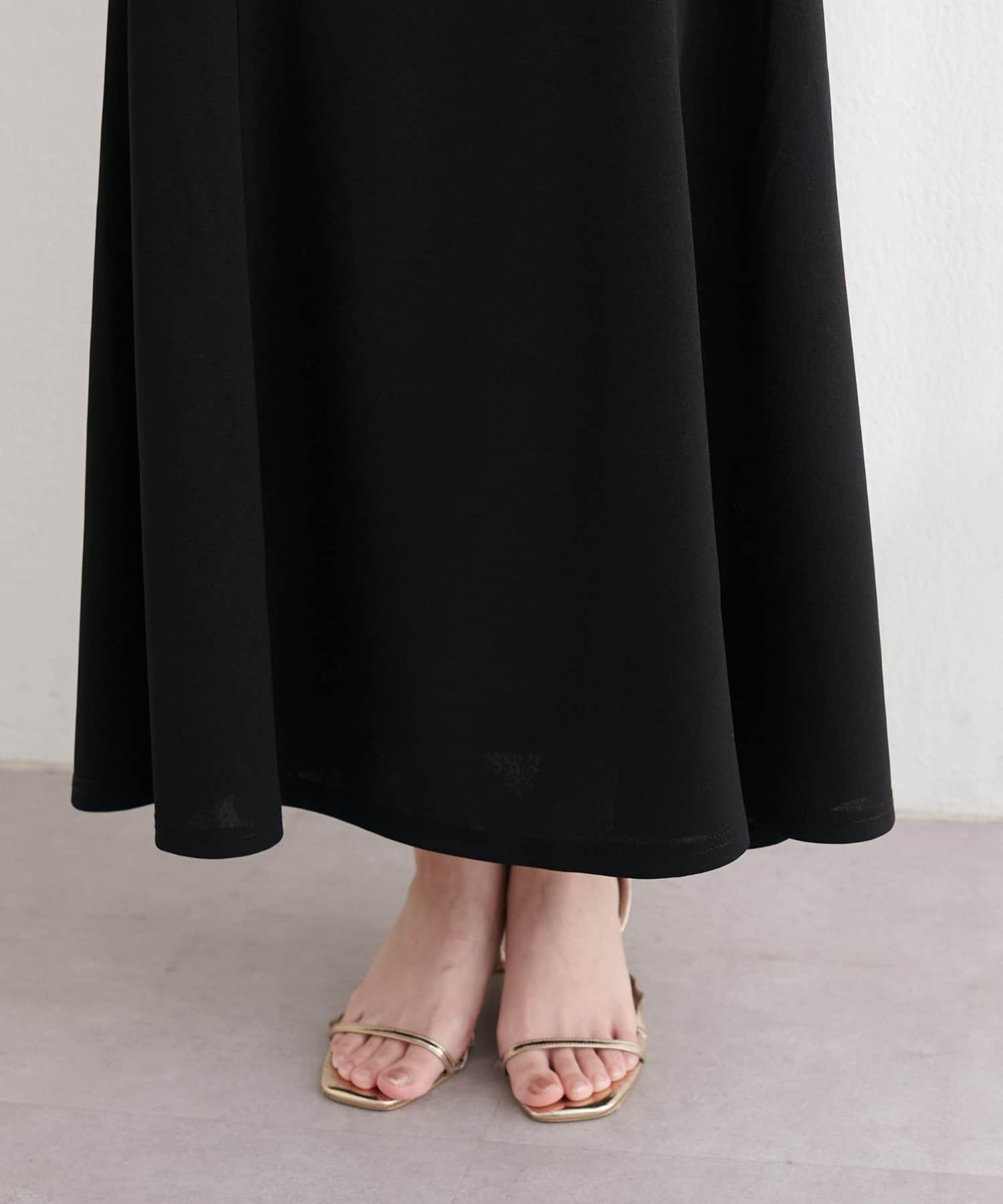 natural couture(ナチュラルクチュール) カットジョーゼットビットスカート