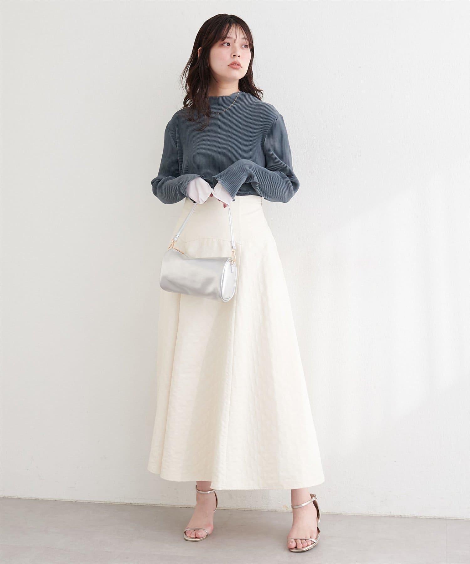 natural couture(ナチュラルクチュール) 袖口シアープリーツTOPS