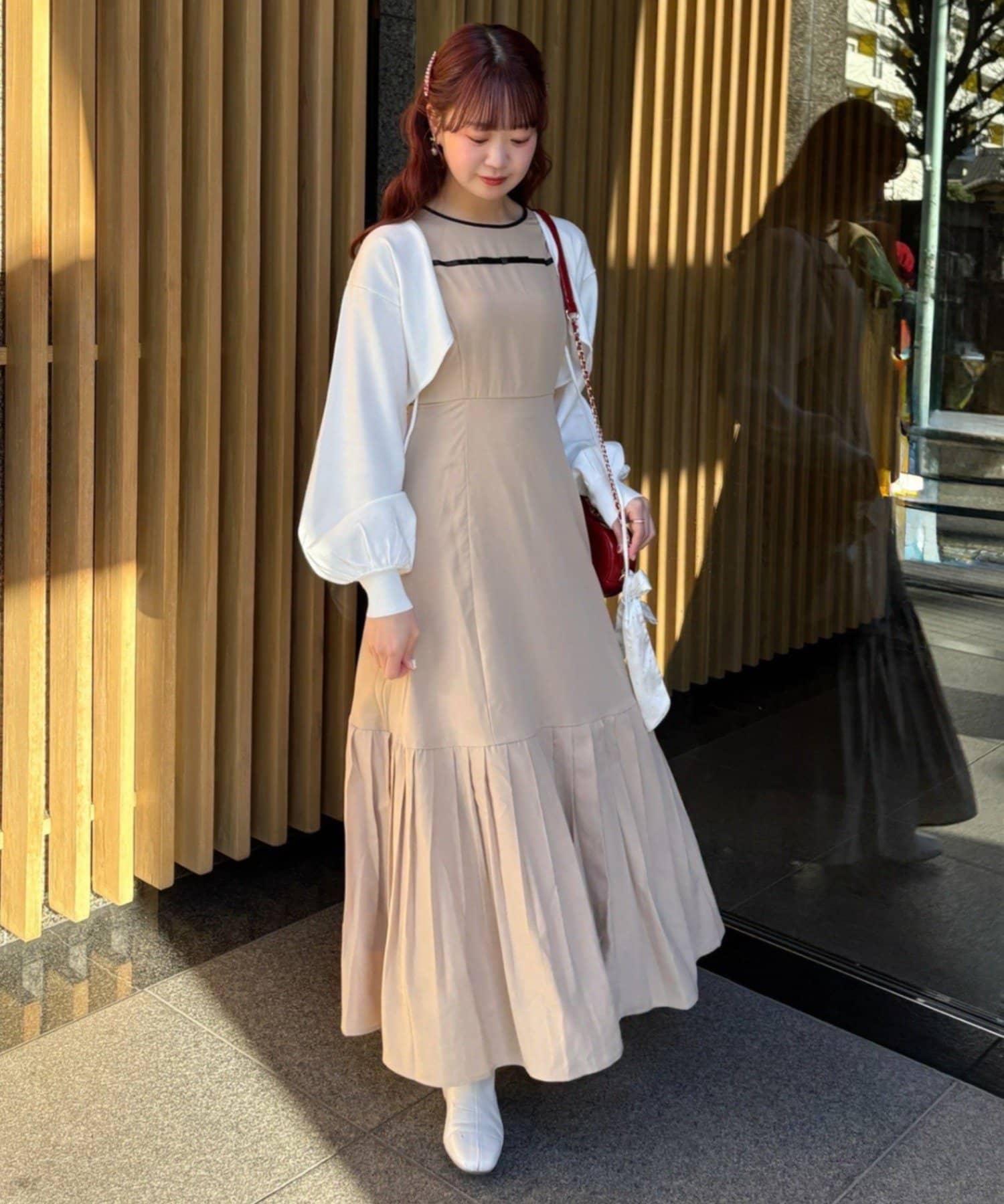 one after another NICE CLAUP(ワンアフターアナザー ナイスクラップ) 【ayano企画】ボレロセットノースリワンピース