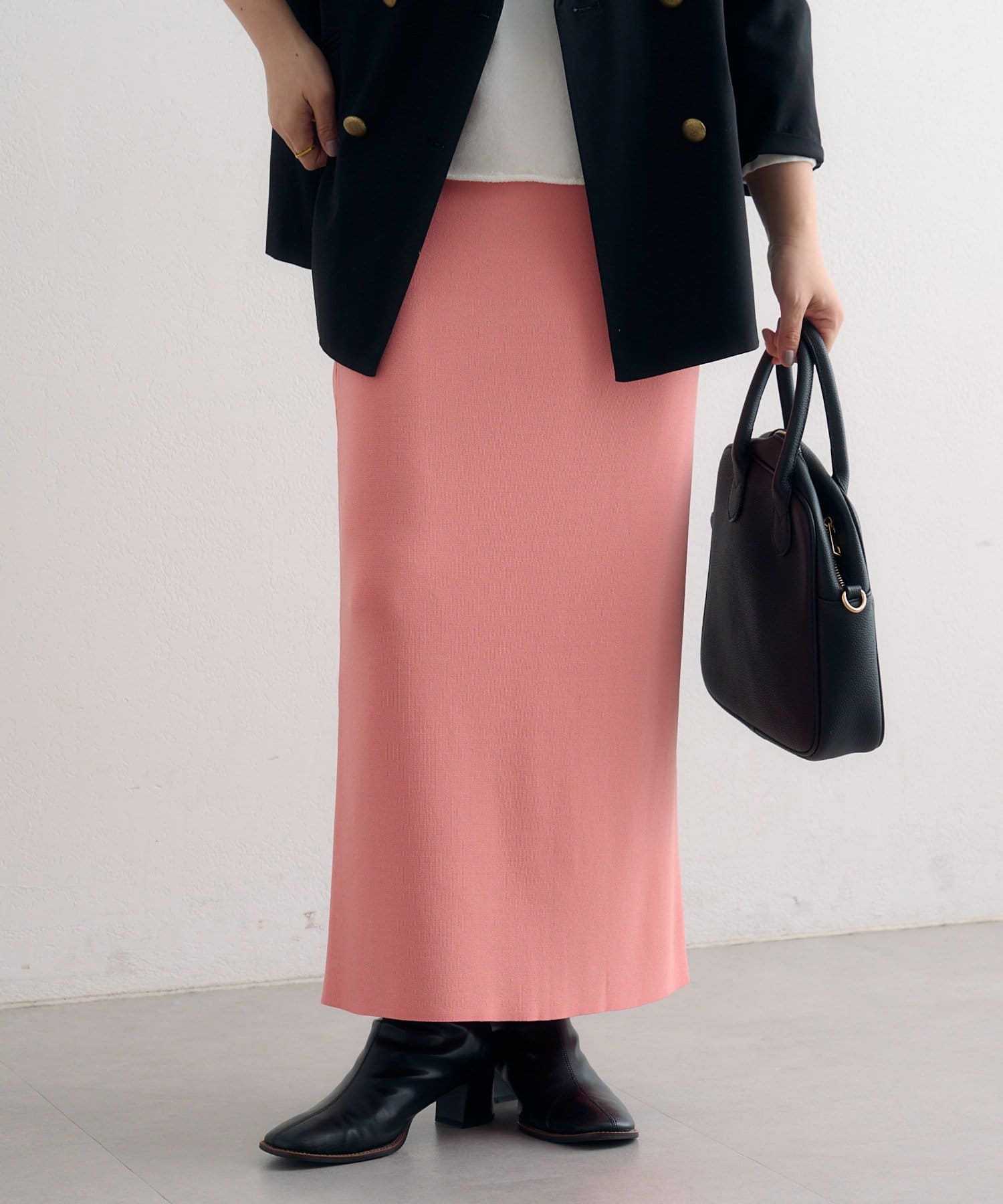 PUAL CE CIN(ピュアルセシン) ＼累計1万枚突破！／《-3㎏見え》【Du noir】ナロースカート