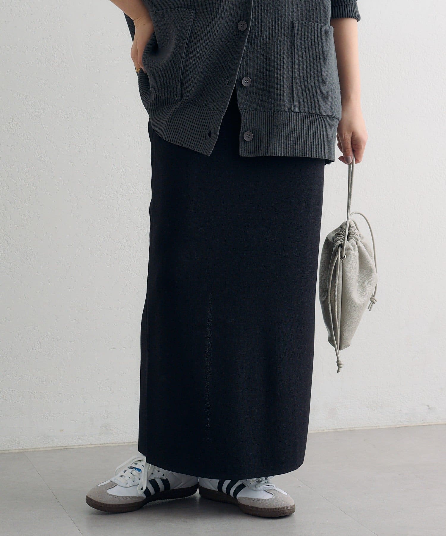 PUAL CE CIN(ピュアルセシン) ＼累計1万枚突破！／《-3㎏見え》【Du noir】ナロースカート