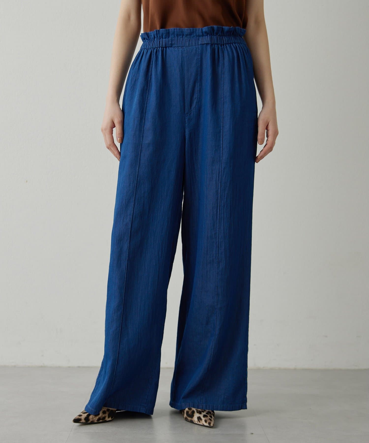 Whim Gazette(ウィム ガゼット) 【Drawing Numbers】ソフトデニムワイドパンツ