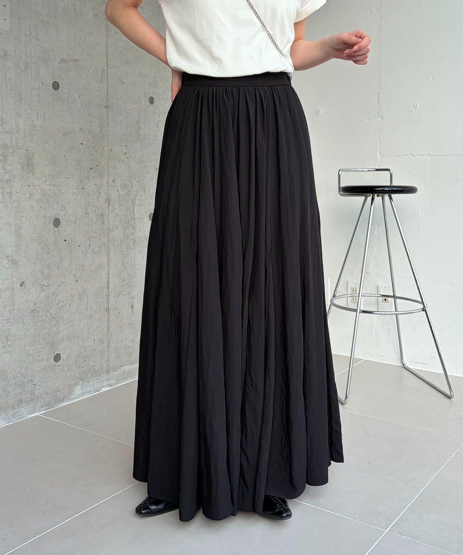 CAPRICIEUX LE'MAGE(カプリシュレマージュ) 【低身長サイズあり】ランダム切替フレアスカート