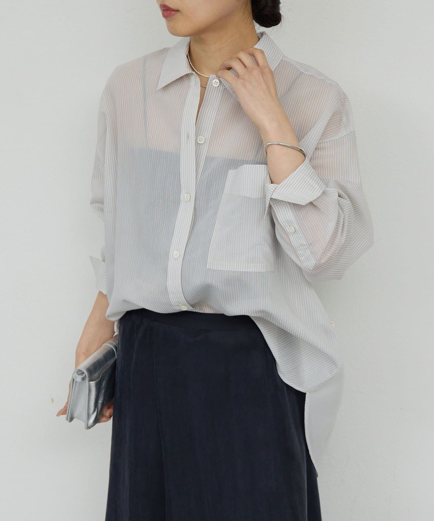 GALLARDAGALANTE(ガリャルダガランテ) 【2WAY】カシュクールローンシャツ