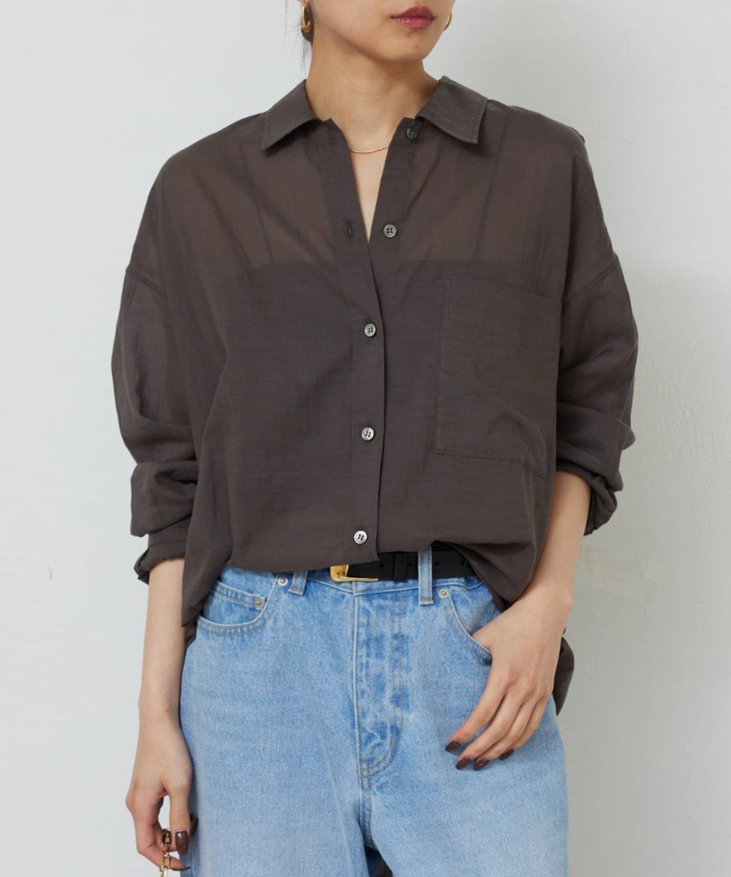 GALLARDAGALANTE(ガリャルダガランテ) 【2WAY】カシュクールローンシャツ