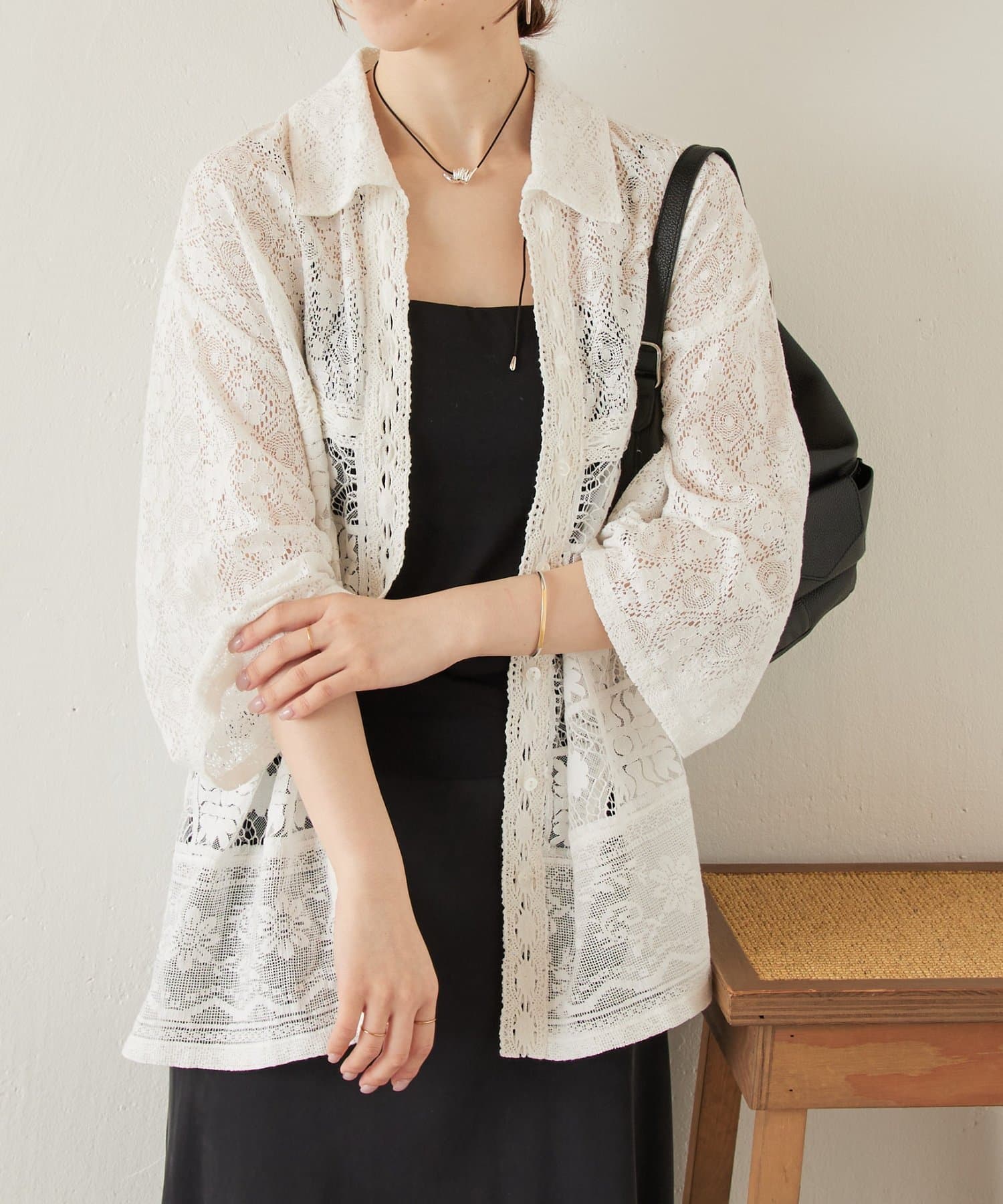 BEARDSLEY(ビアズリー) 《4/2(木)18：00予約開始》MIXレースシャツ