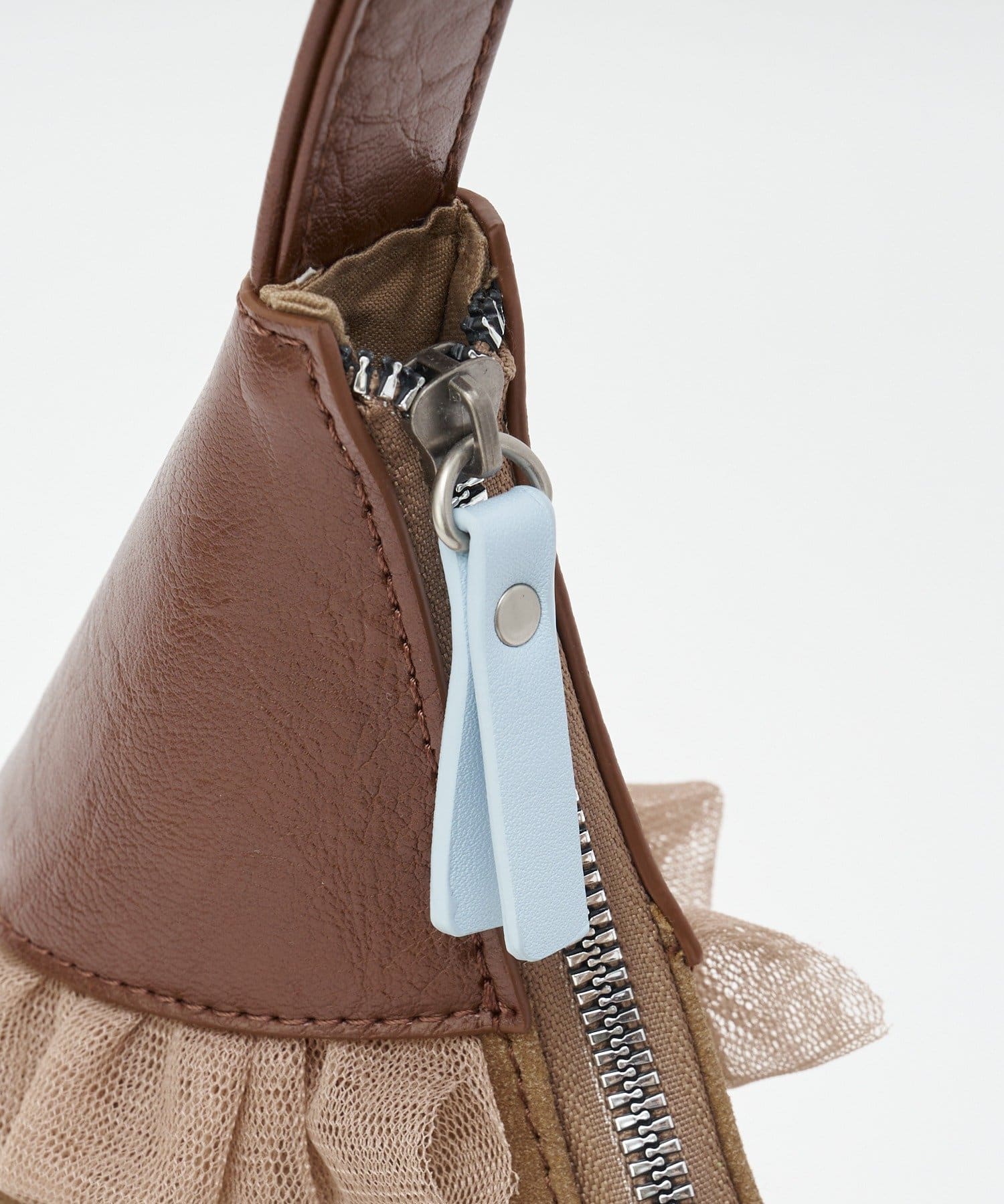 CIAOPANIC(チャオパニック) 【GRAIN/グレイン】スウェードドッキングチュールハンドバッグ