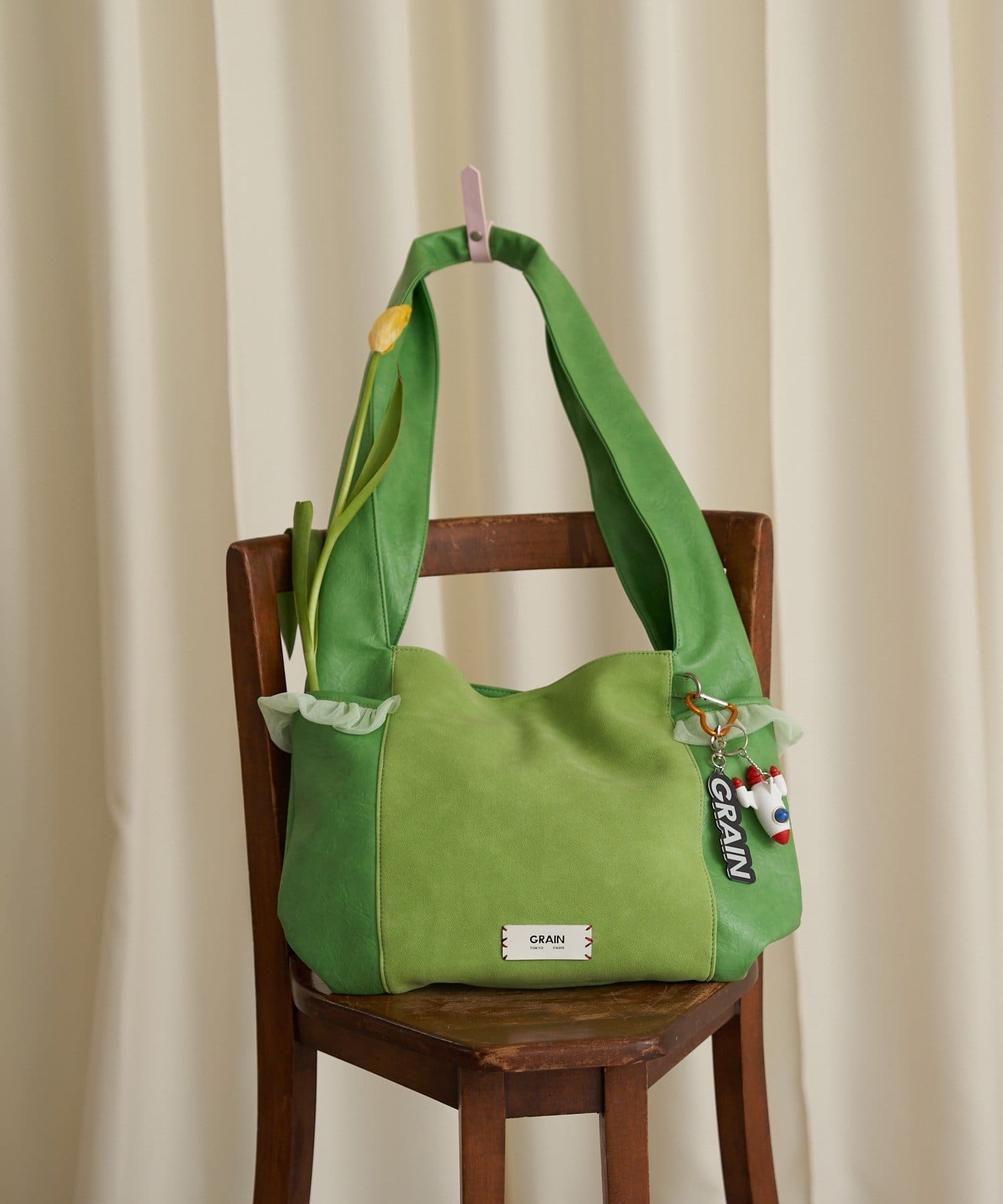 CIAOPANIC(チャオパニック) 【GRAIN/グレイン】スウェードドッキングチュールトートバック