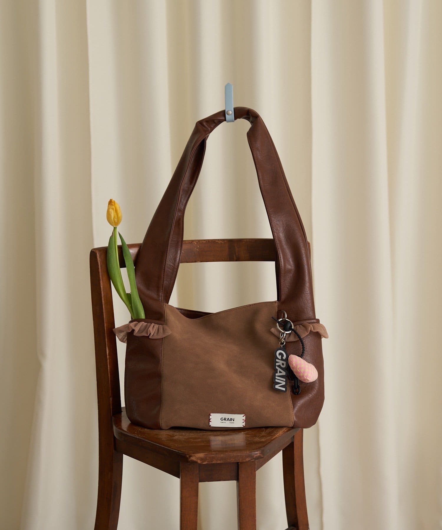 CIAOPANIC(チャオパニック) 【GRAIN/グレイン】スウェードドッキングチュールトートバック