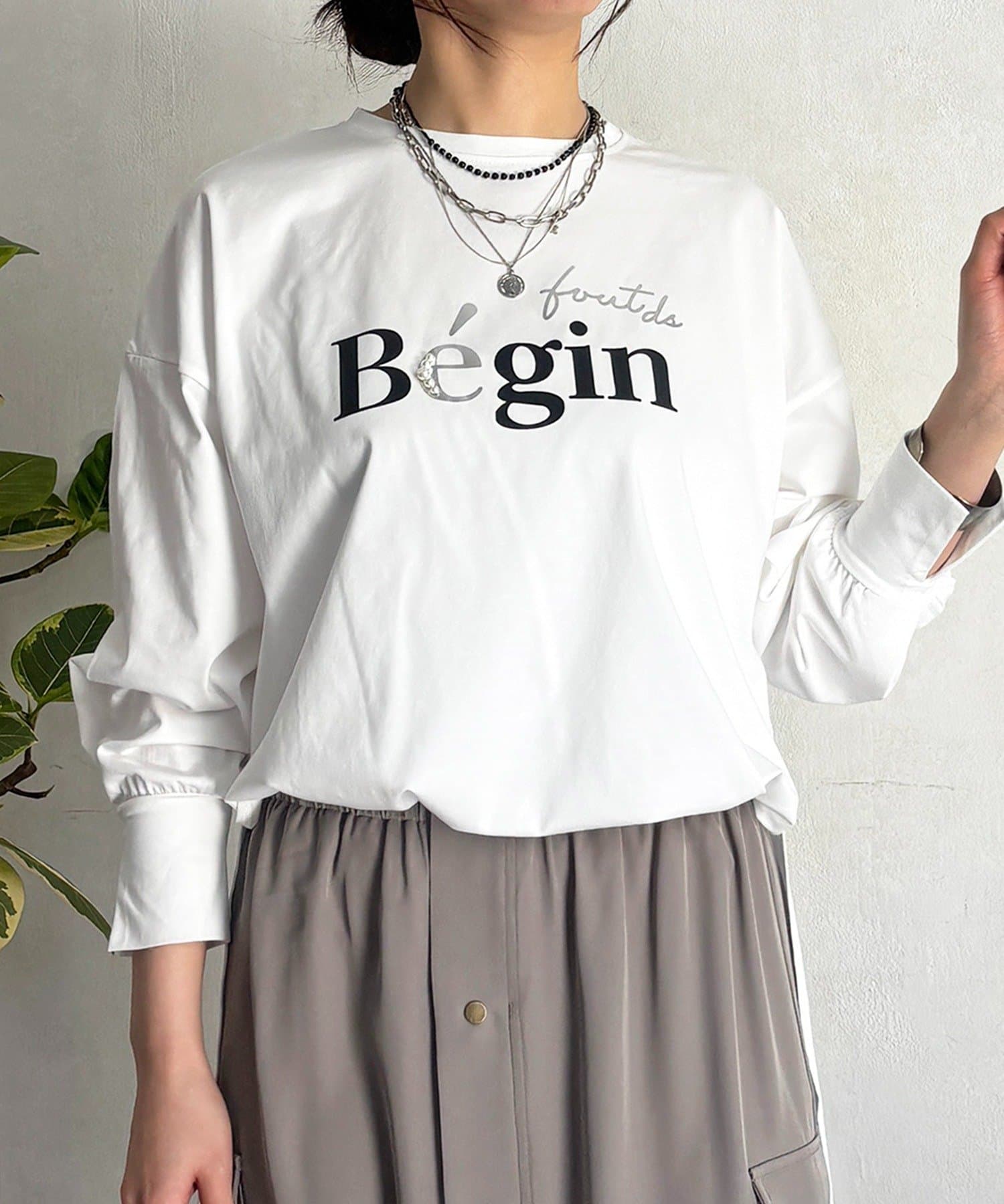 un dix cors(アンディコール) パール付きロゴＴ