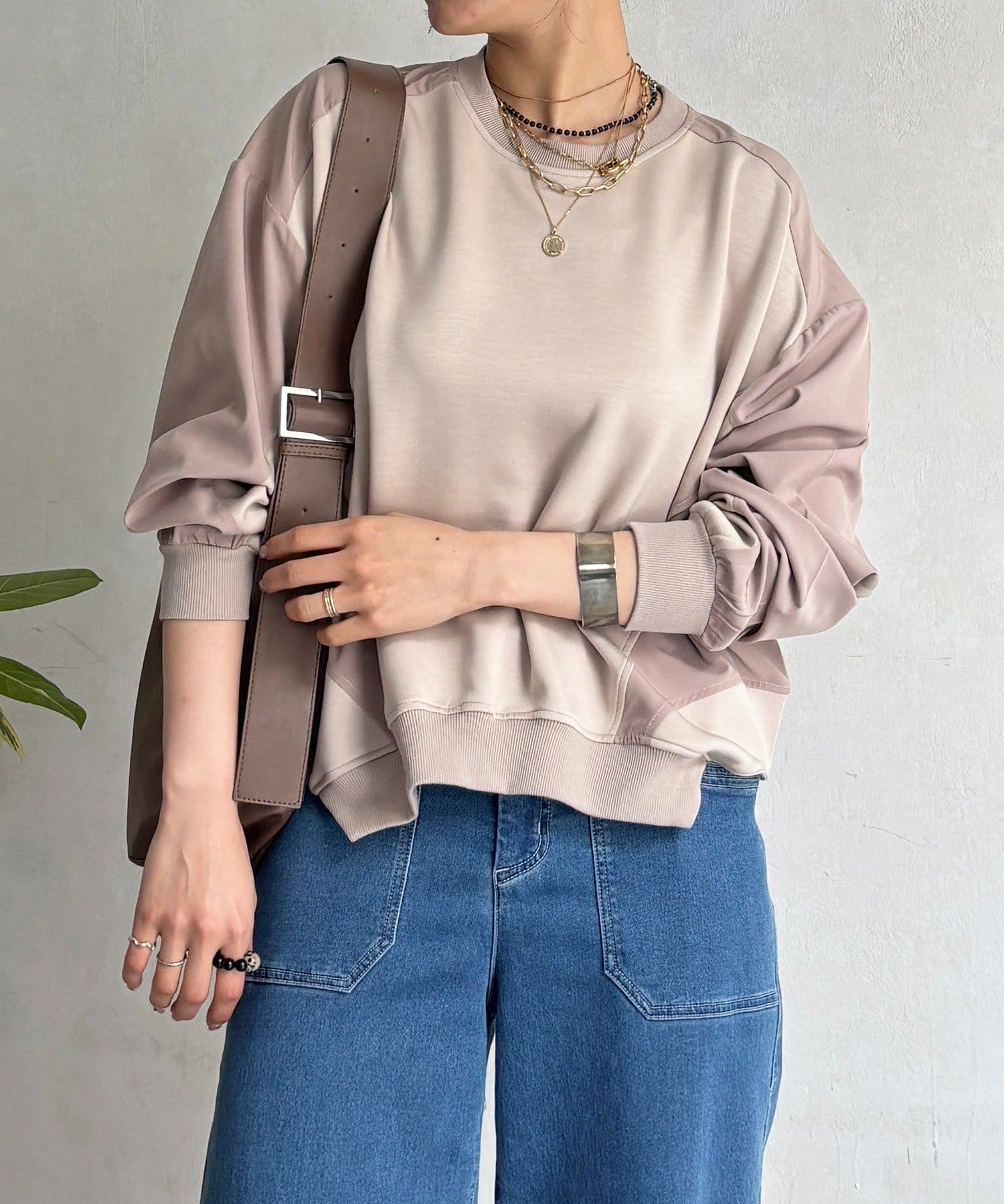 un dix cors(アンディコール) ドルマンダンボール切り替えプルオーバー