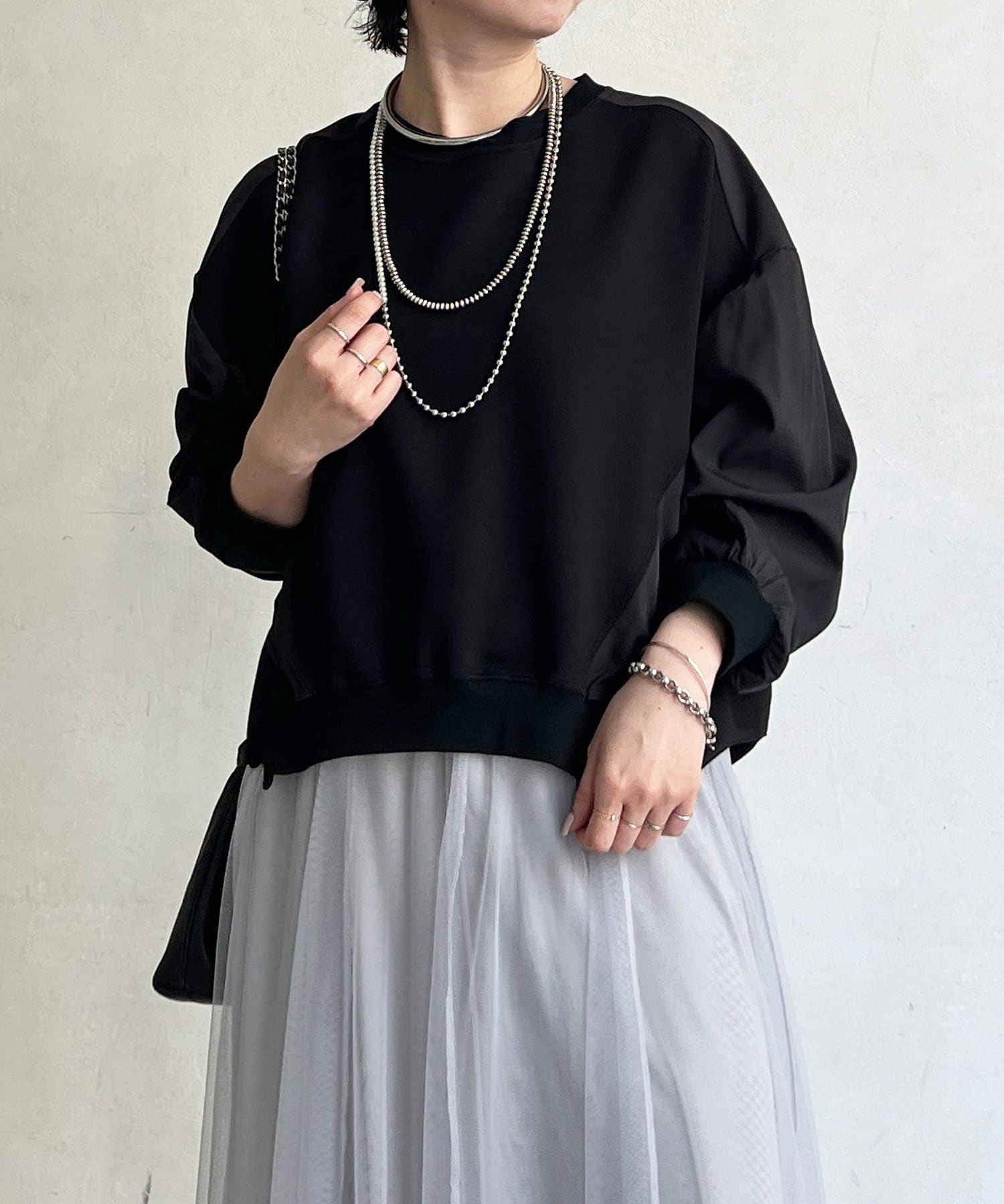 un dix cors(アンディコール) ドルマンダンボール切り替えプルオーバー