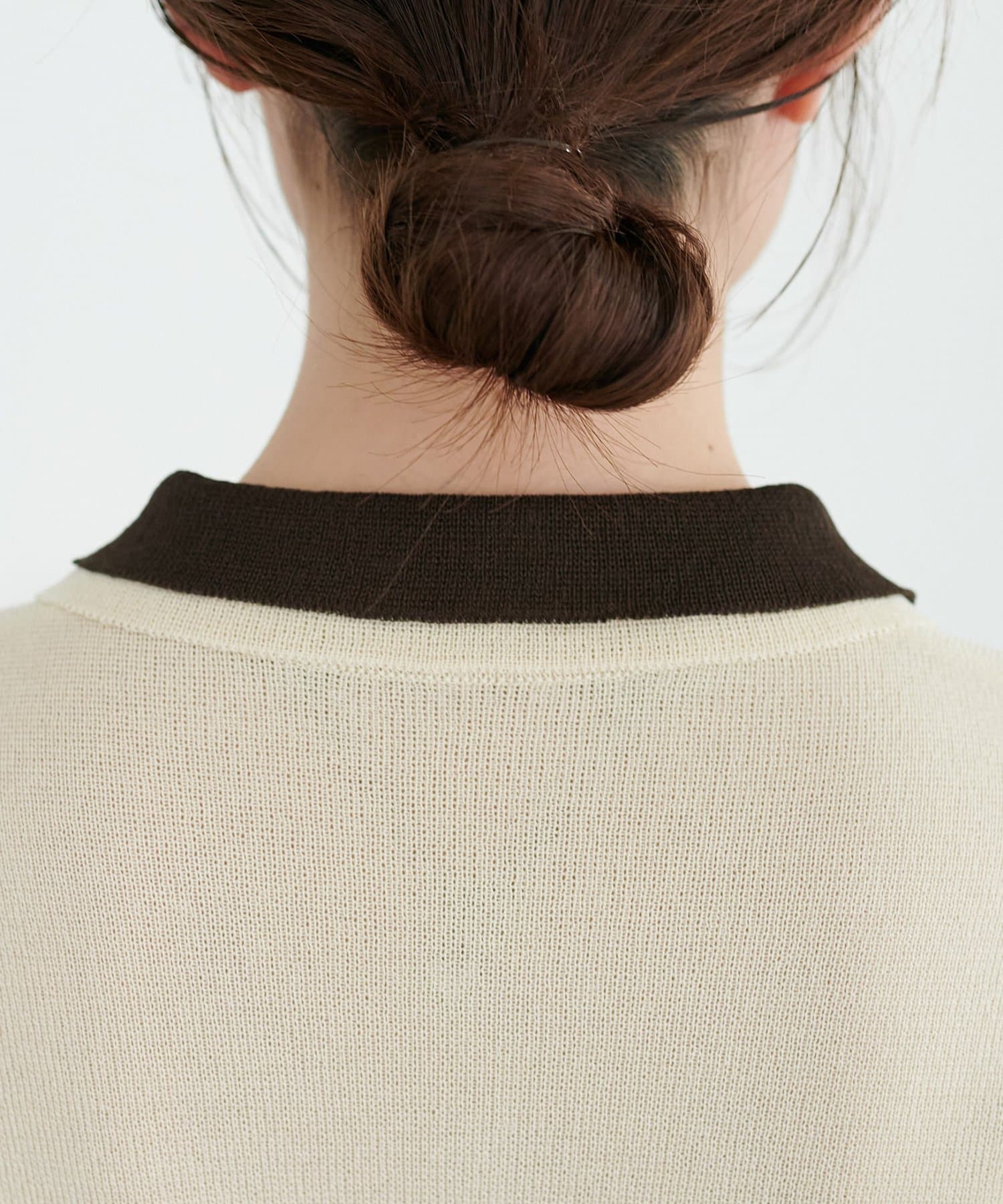 DISCOAT(ディスコート) 【Enlude/一枚で着映え◎】配色レイヤードライクカーディガン