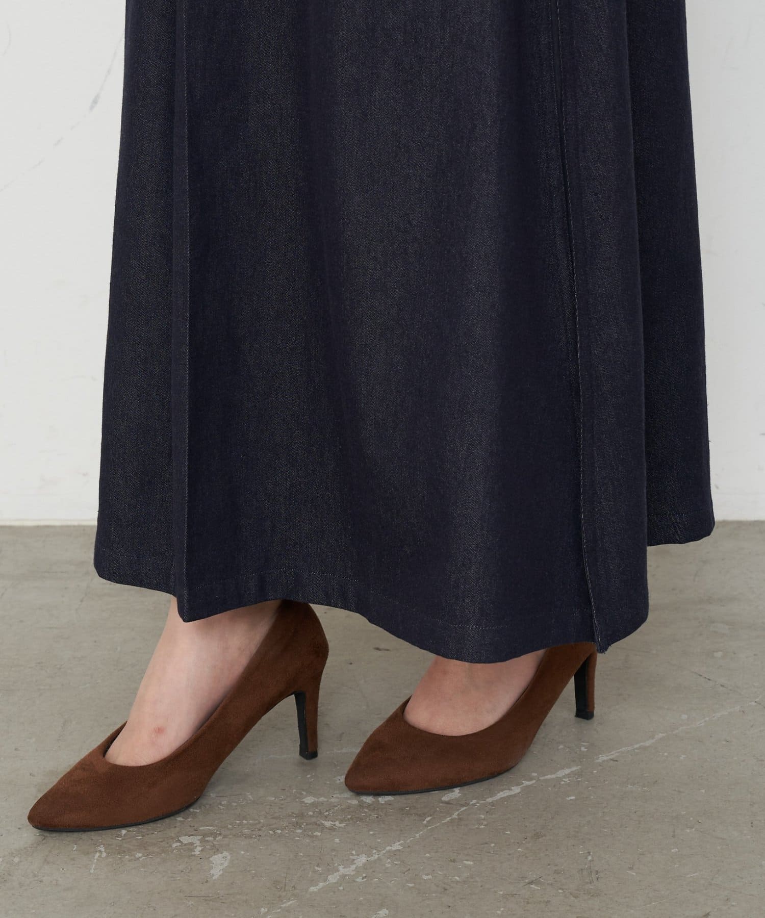 Jena　espace merveilleux(ジェナ　エスパスメルヴェイユ) 異素材デニム切替スカート