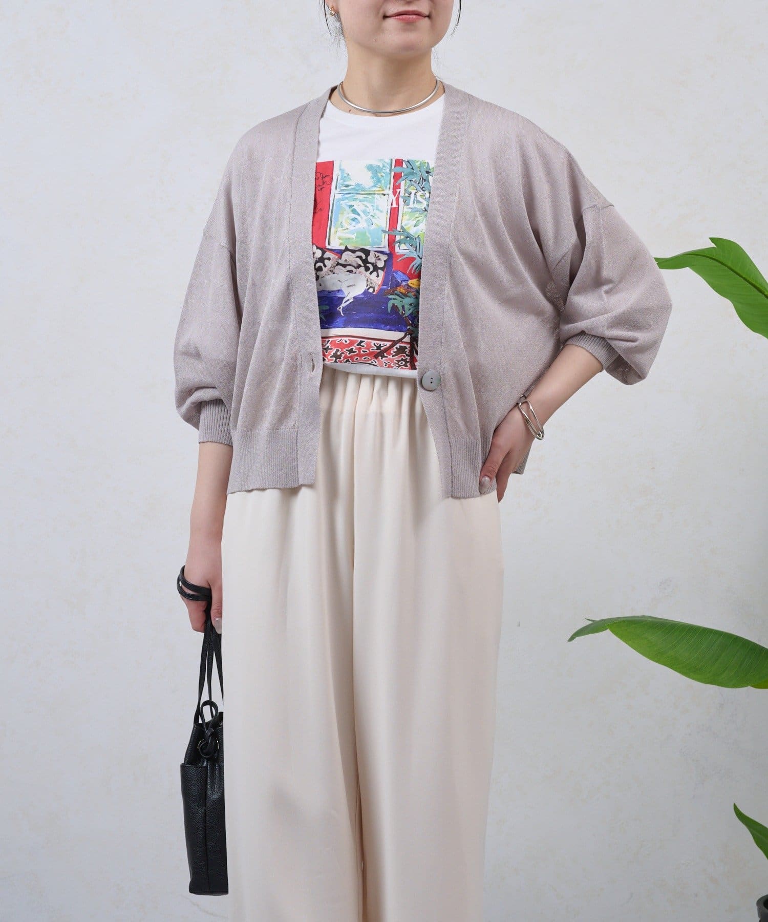 Jena　espace merveilleux(ジェナ　エスパスメルヴェイユ) ワンボタンドルマンカーディガン